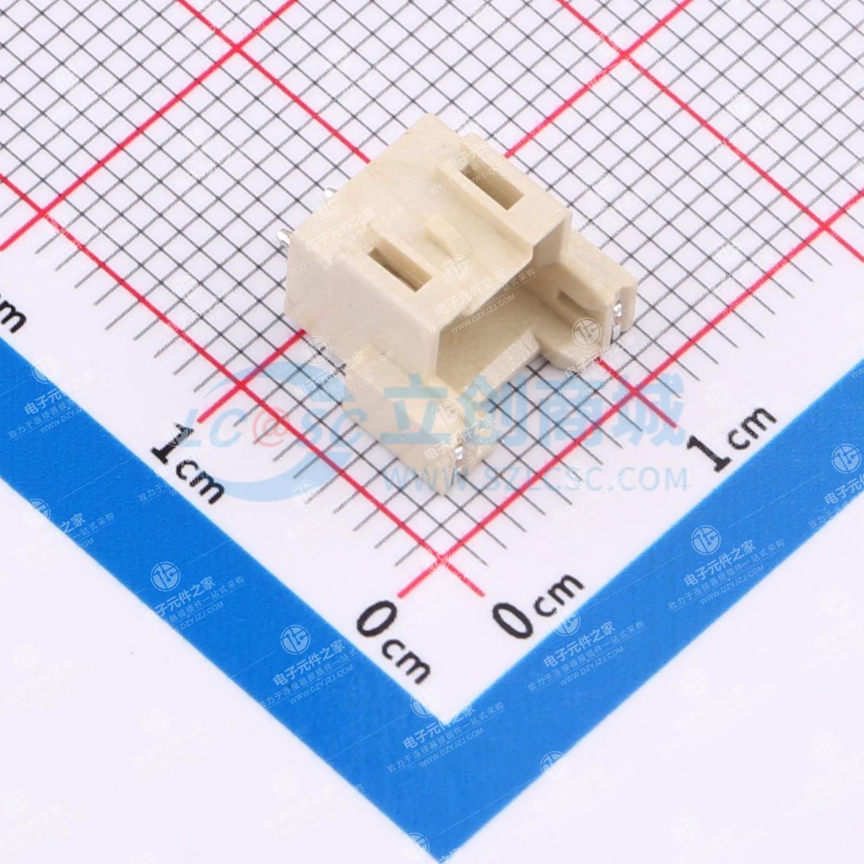 1x2P 间距:2.5mm 卧贴 系列:XA