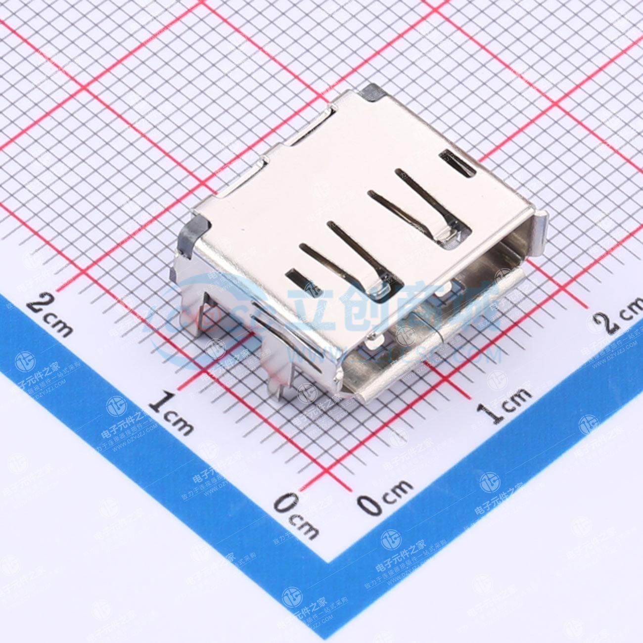 DP 20Pin 卧贴 无定位柱 卷边