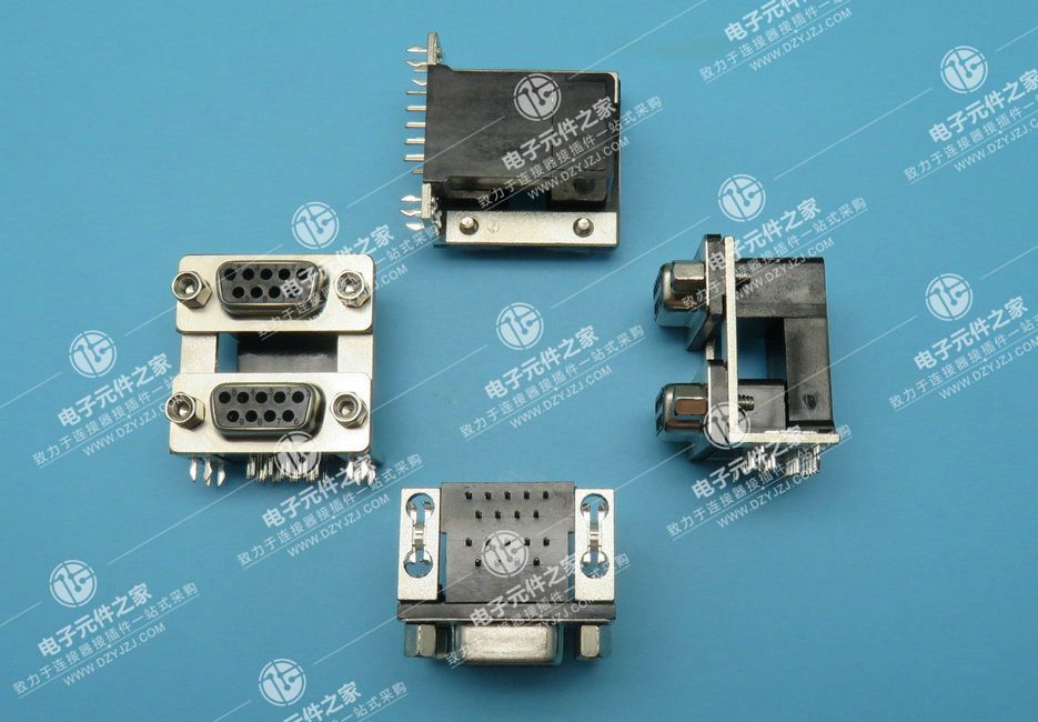 DR9母 对 DR9母 间距19.05  锁螺丝