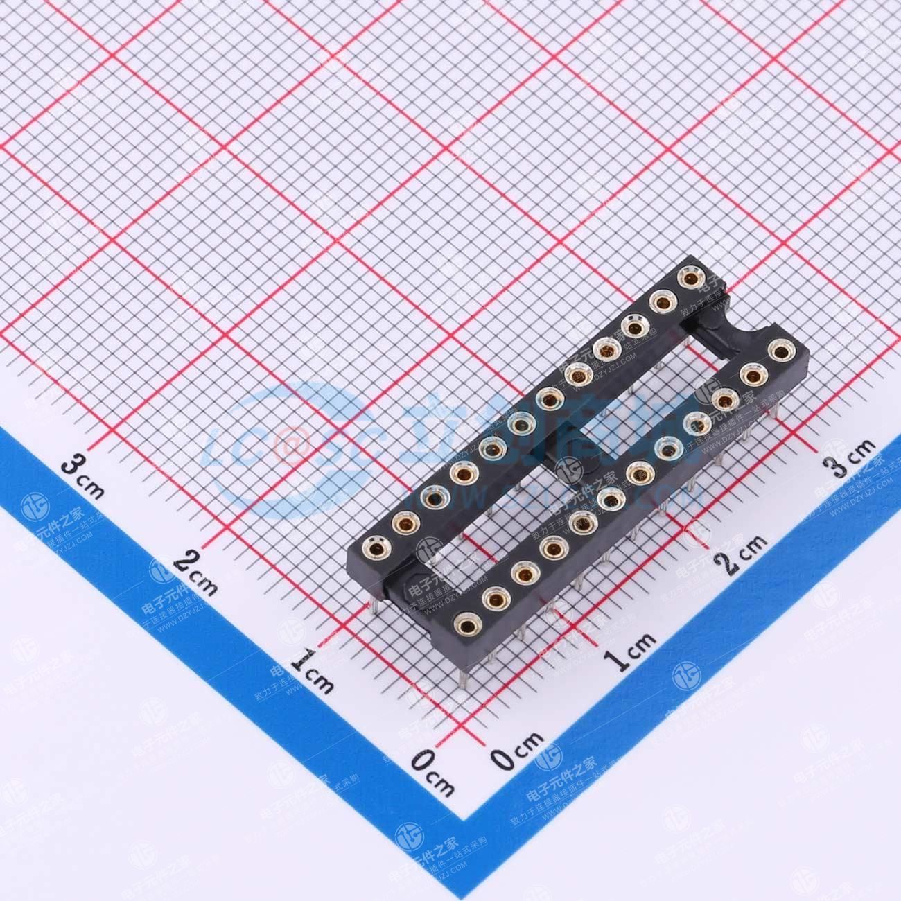 2x12P 间距2.54mm 圆孔 P数:24P