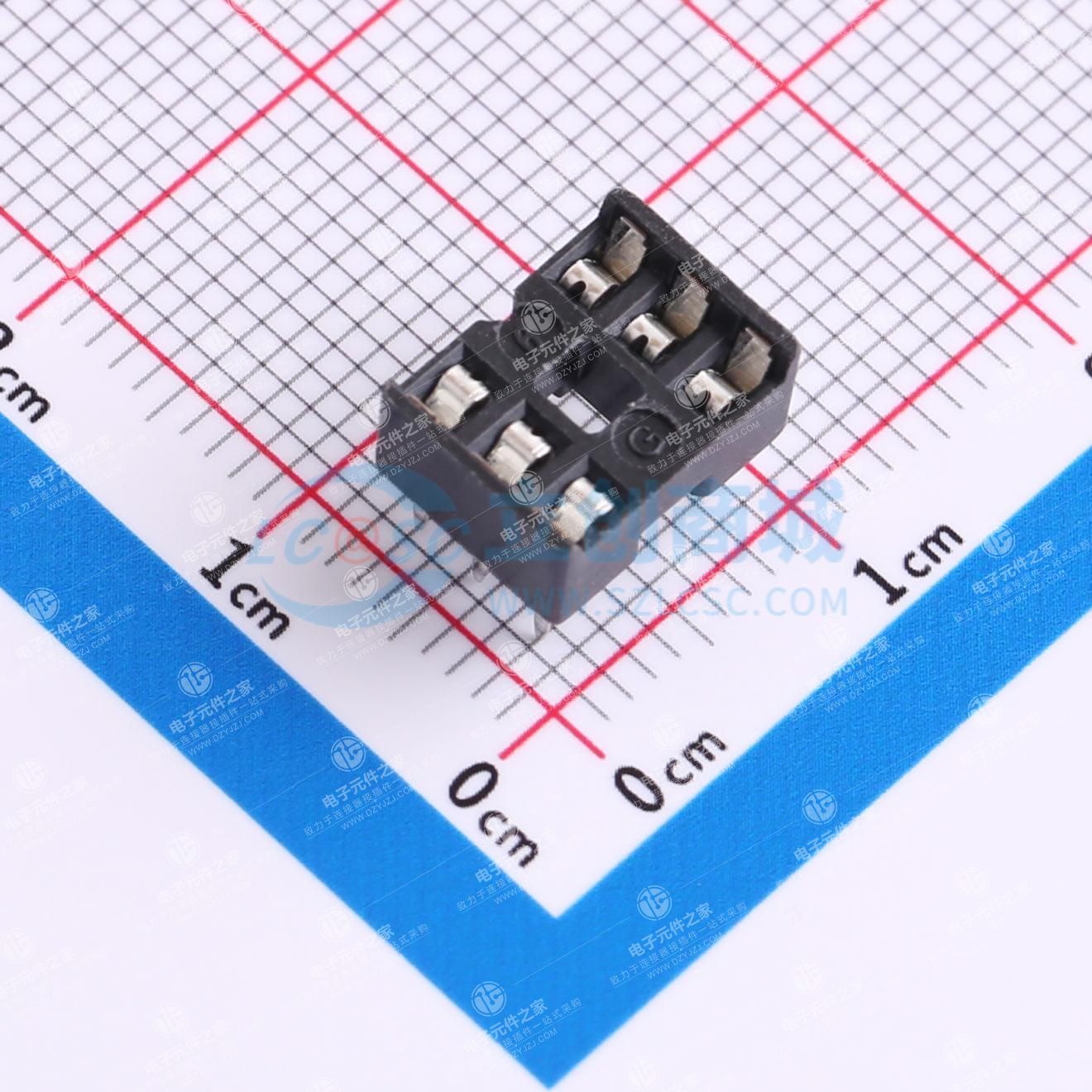 间距2.54mm 方孔 P数:6P