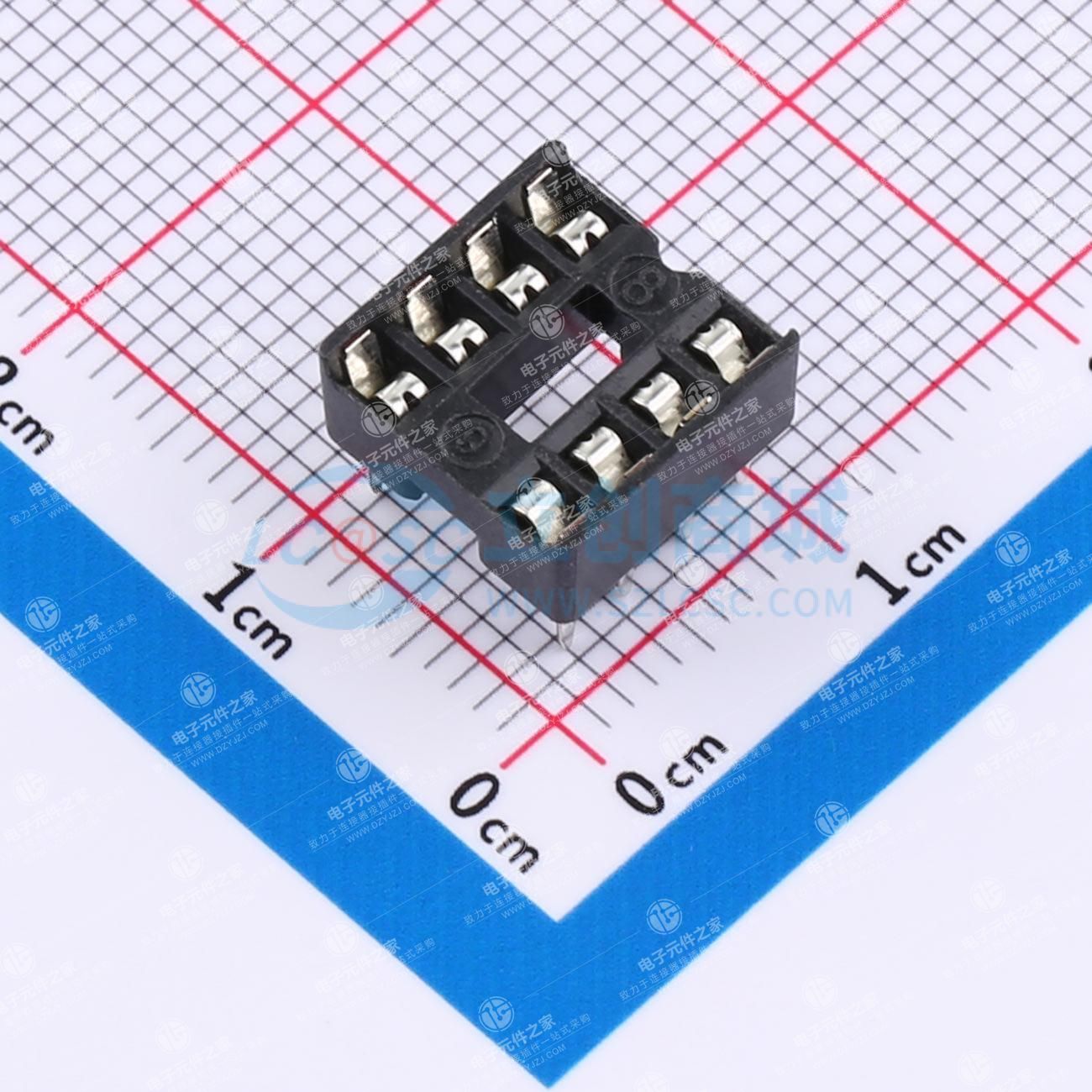 间距2.54mm 方孔 P数:8P