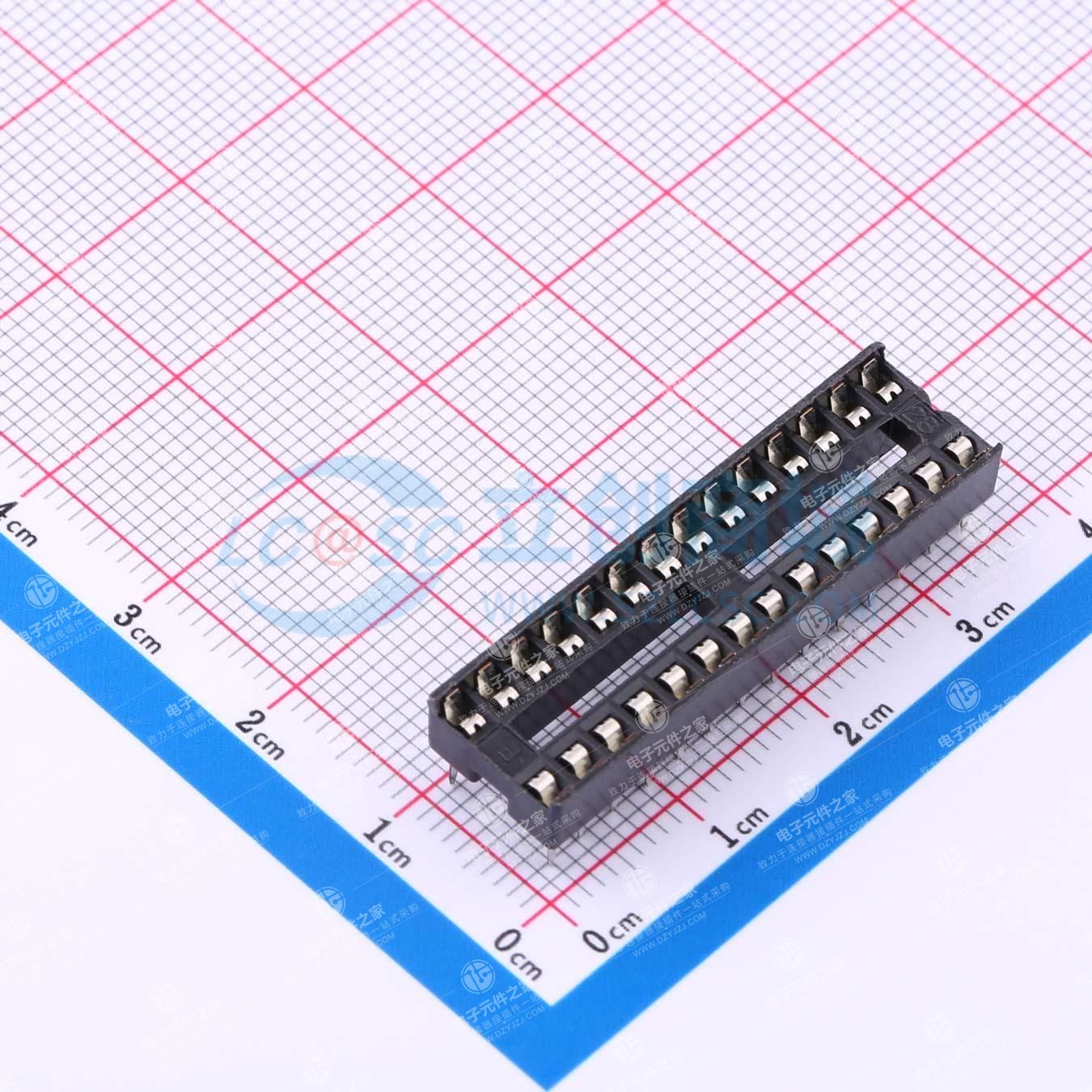 间距2.54mm 方孔 P数:28P