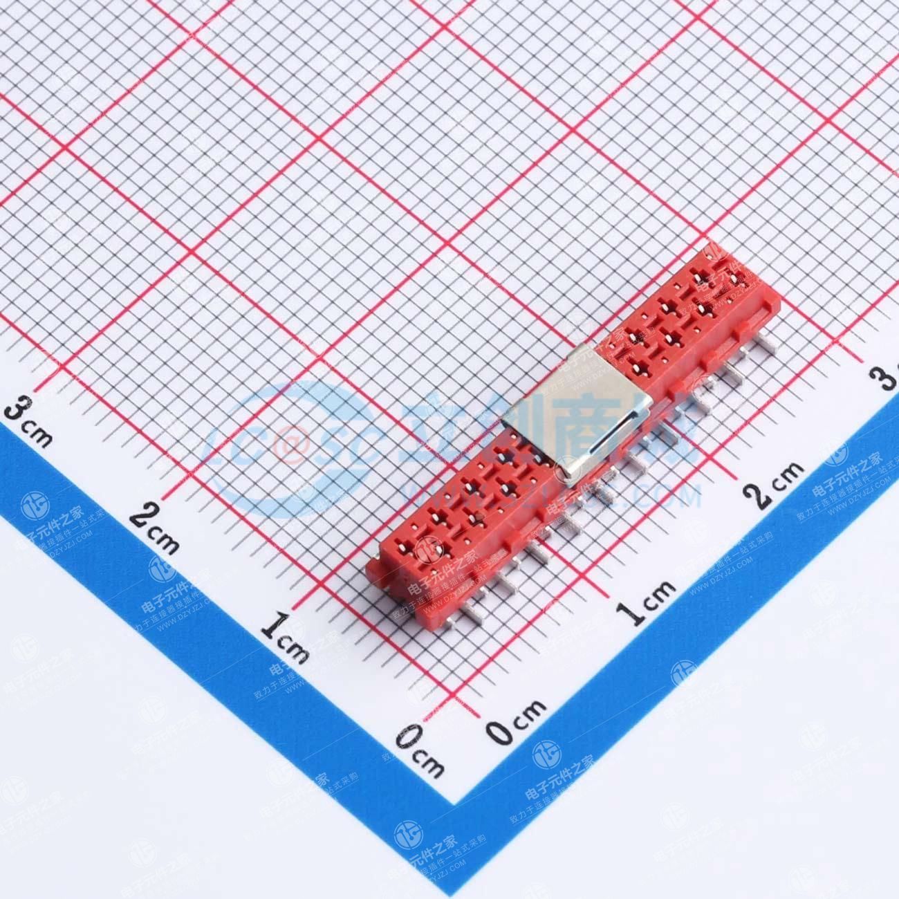 1.27mm连接器母头立贴式