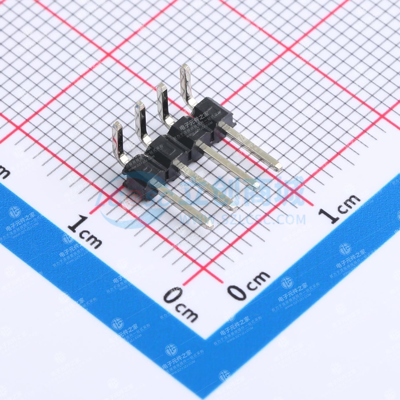 1x4P 间距:2.54mm 方针 弯插