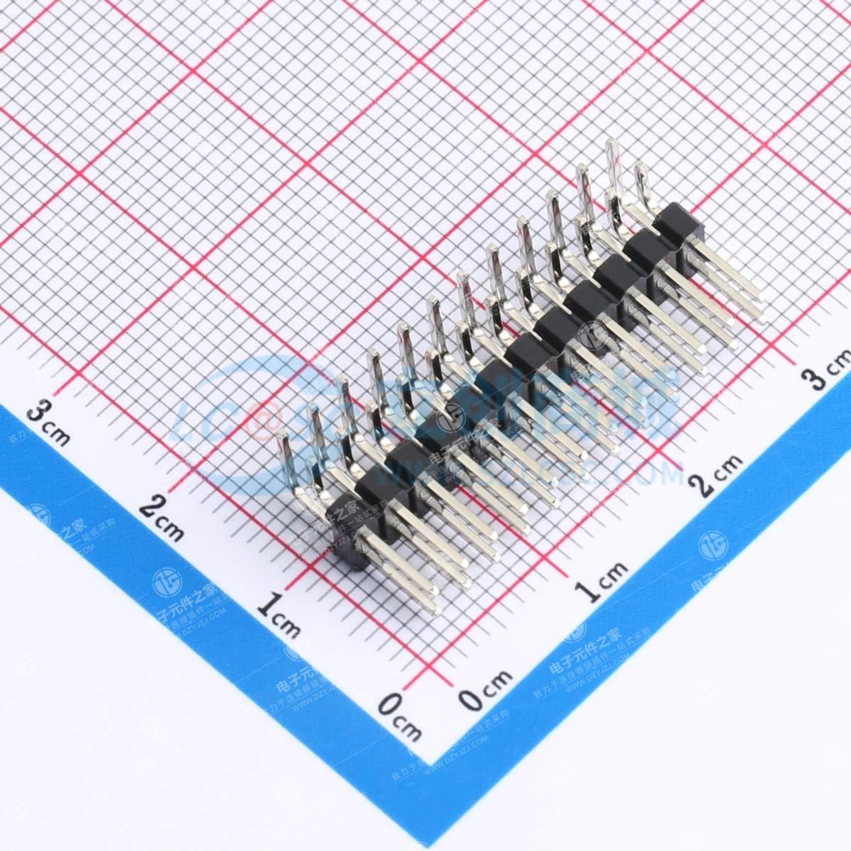 2x12P 间距:2.54mm 方针 弯插