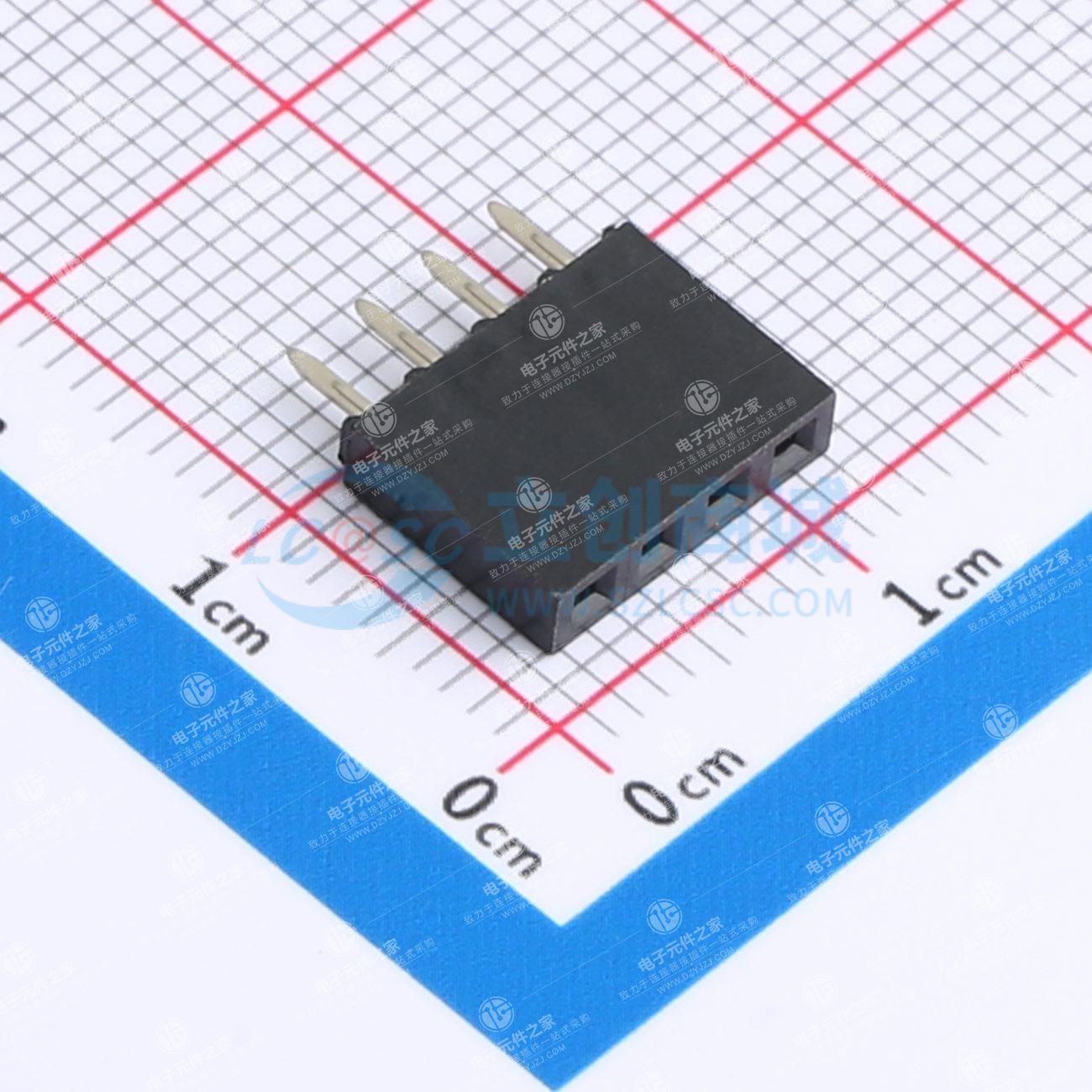 黑色 1x4P 间距:2.54mm 直插