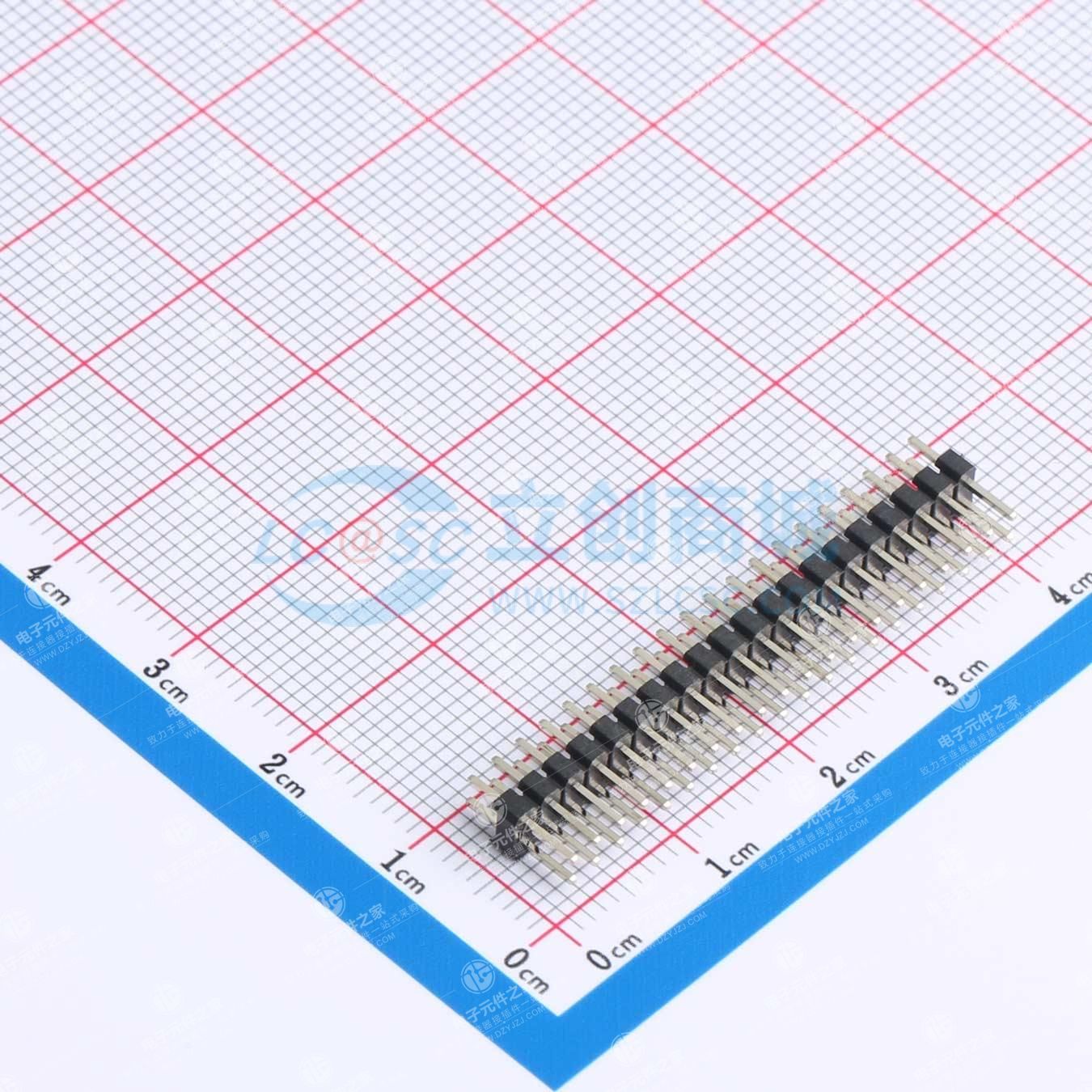 2x20P 间距:2mm 方针 直插