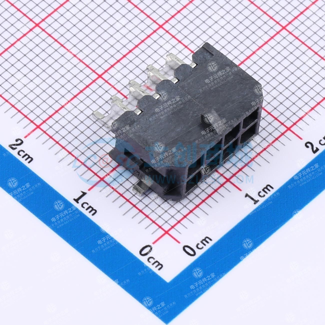 2x4P 间距:3mm 卧贴