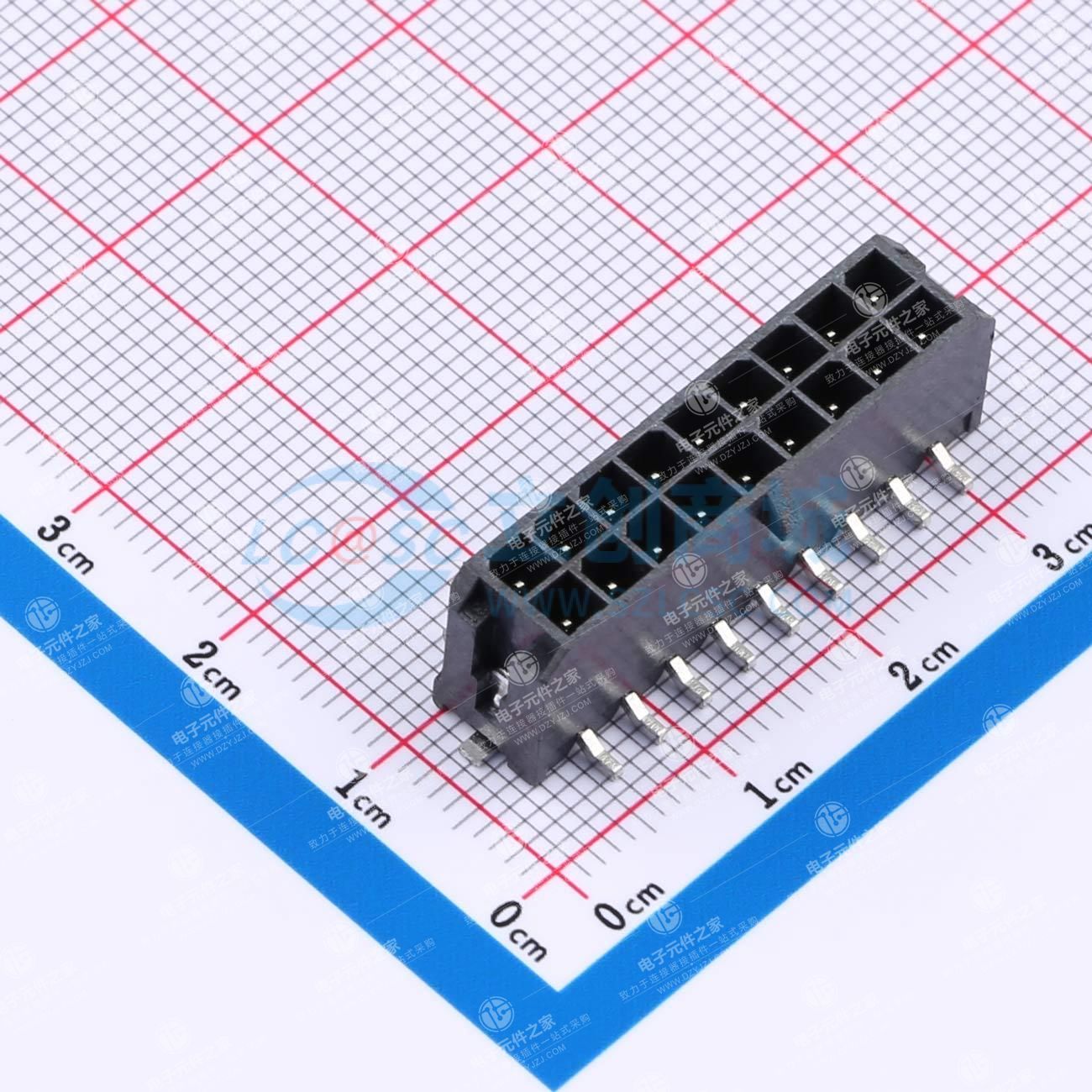 2x9P 间距:3mm 立贴