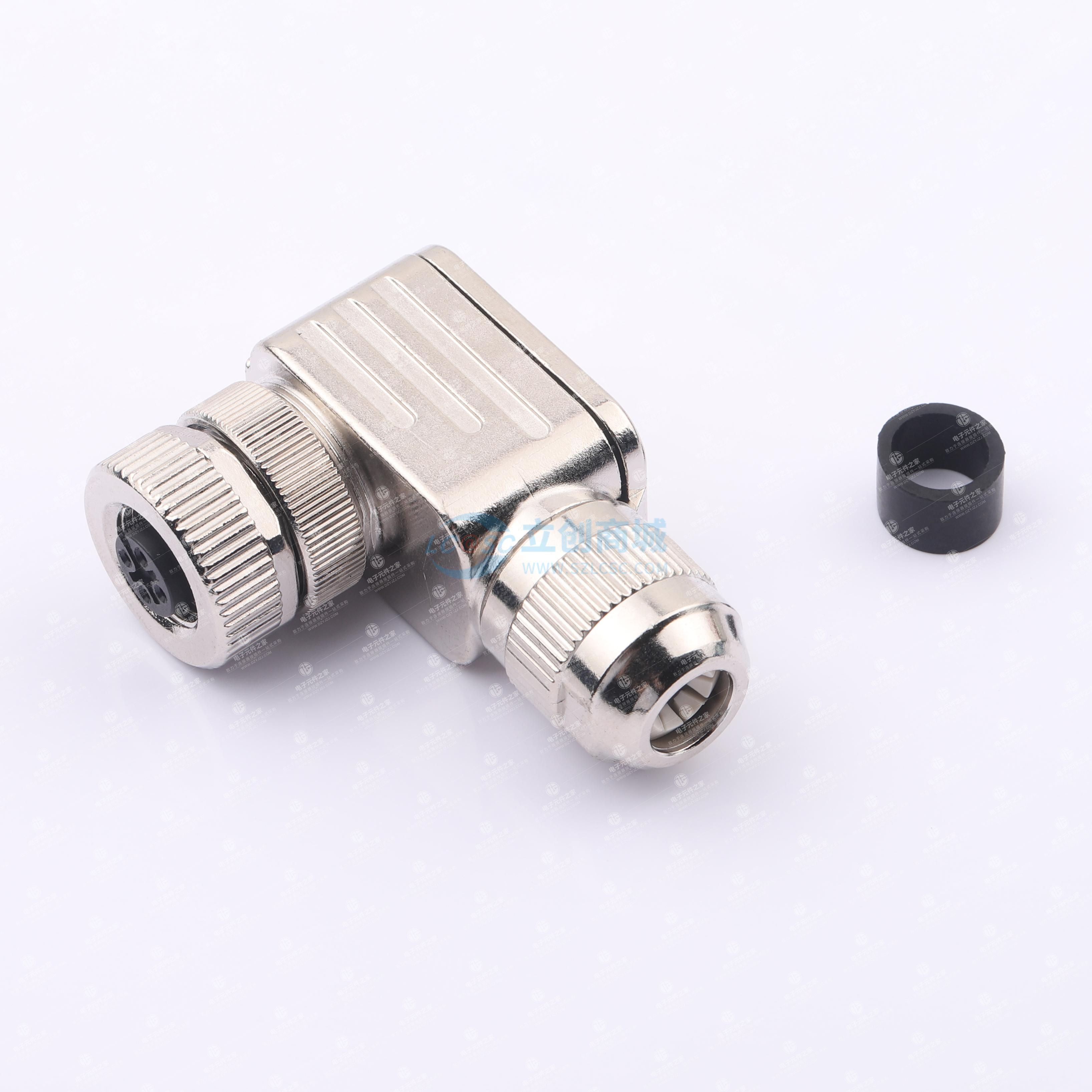 M12-3P A扣金属组装式弯母头 PG7