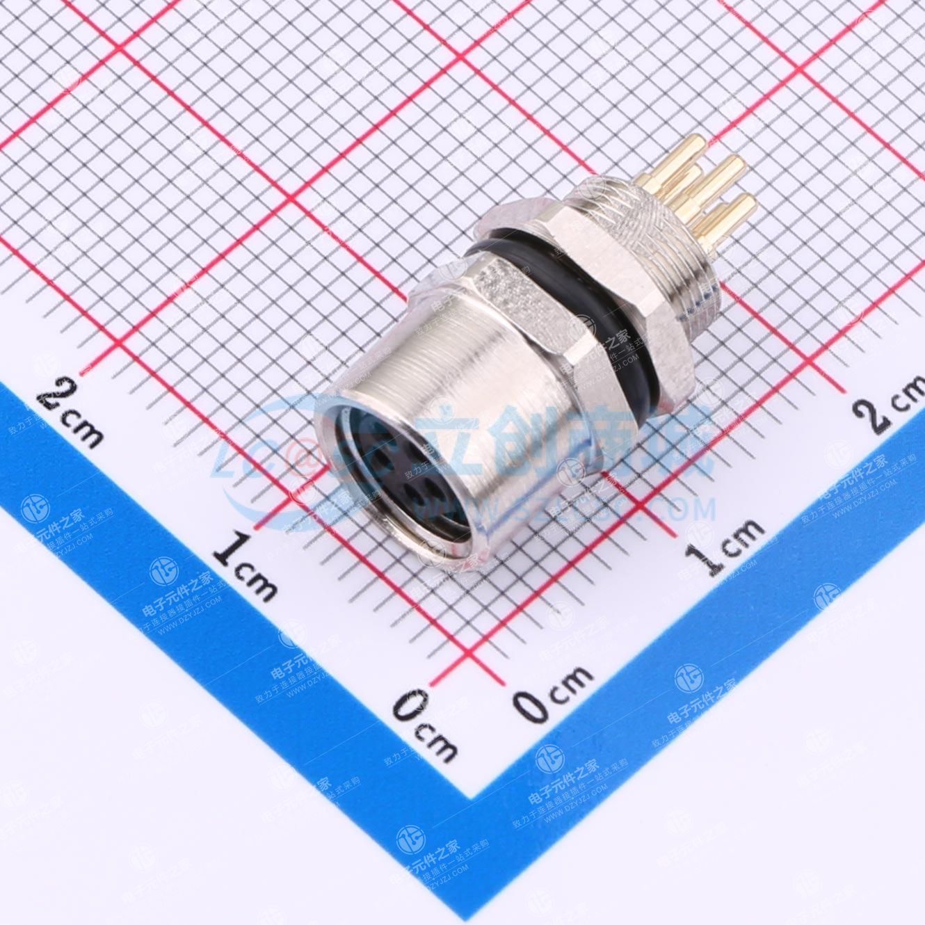 传感器插座 M8圆形连接器 航空插座