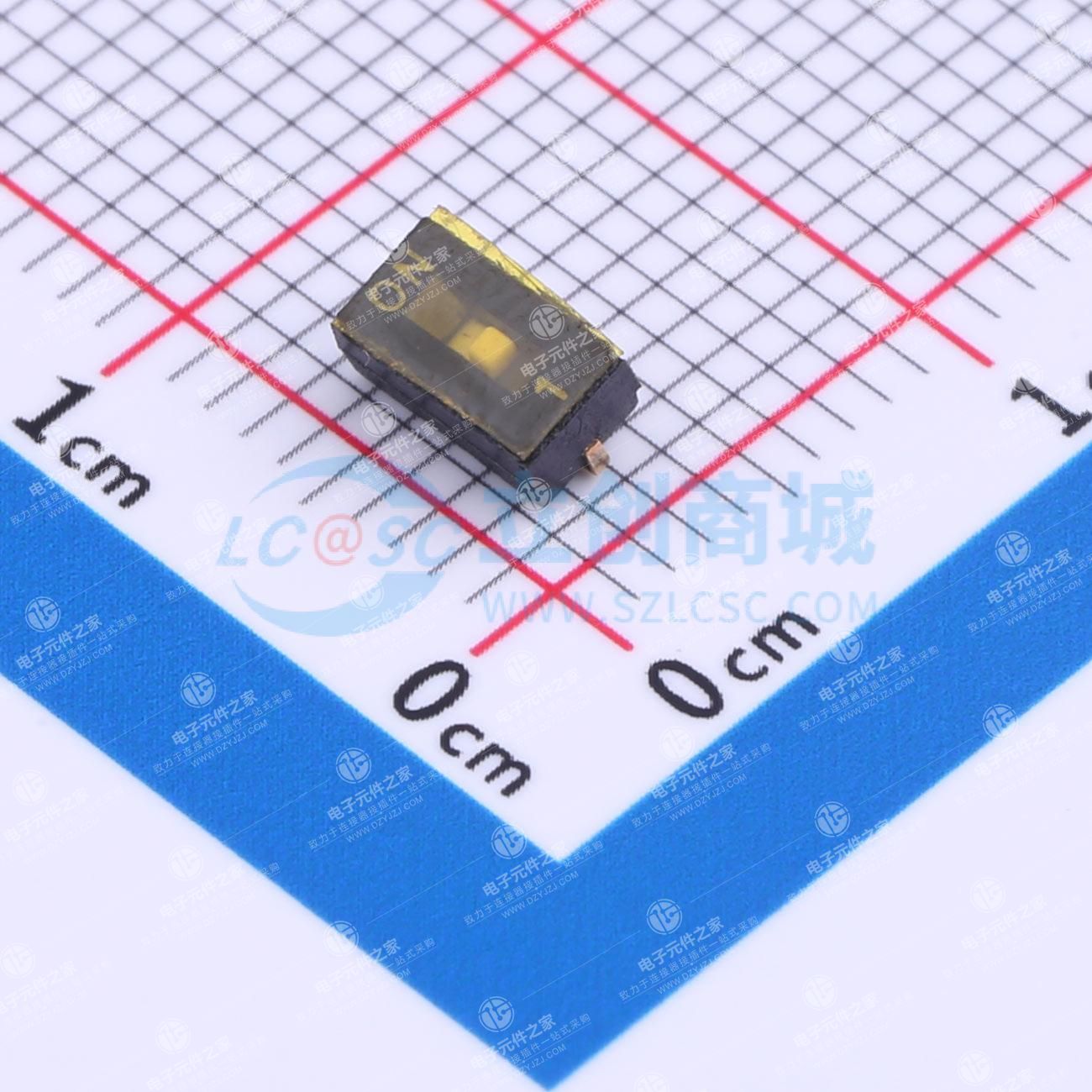 1.27mm 1位贴片拨码开关(J脚)