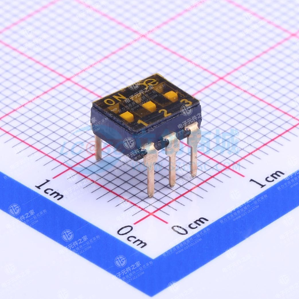2.54mm 3位低推贴胶 插件