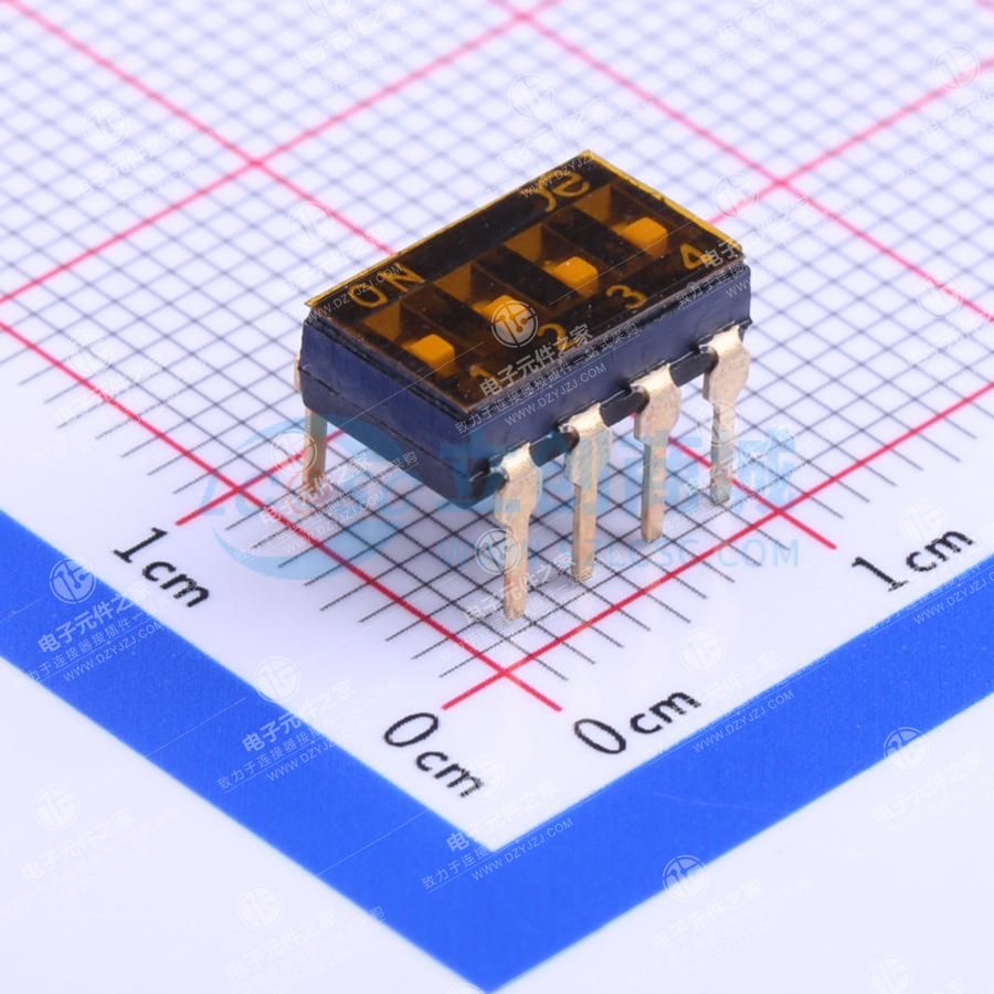 2.54mm 4位低推贴胶 插件