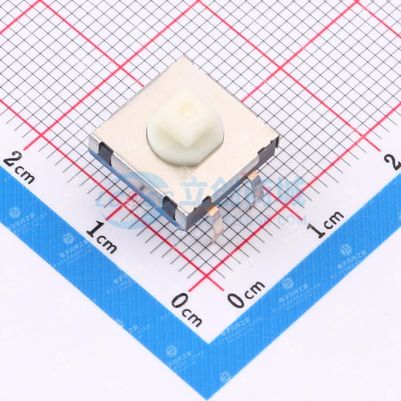 防水型轻触开关 插件 320gf 行程0.4mm