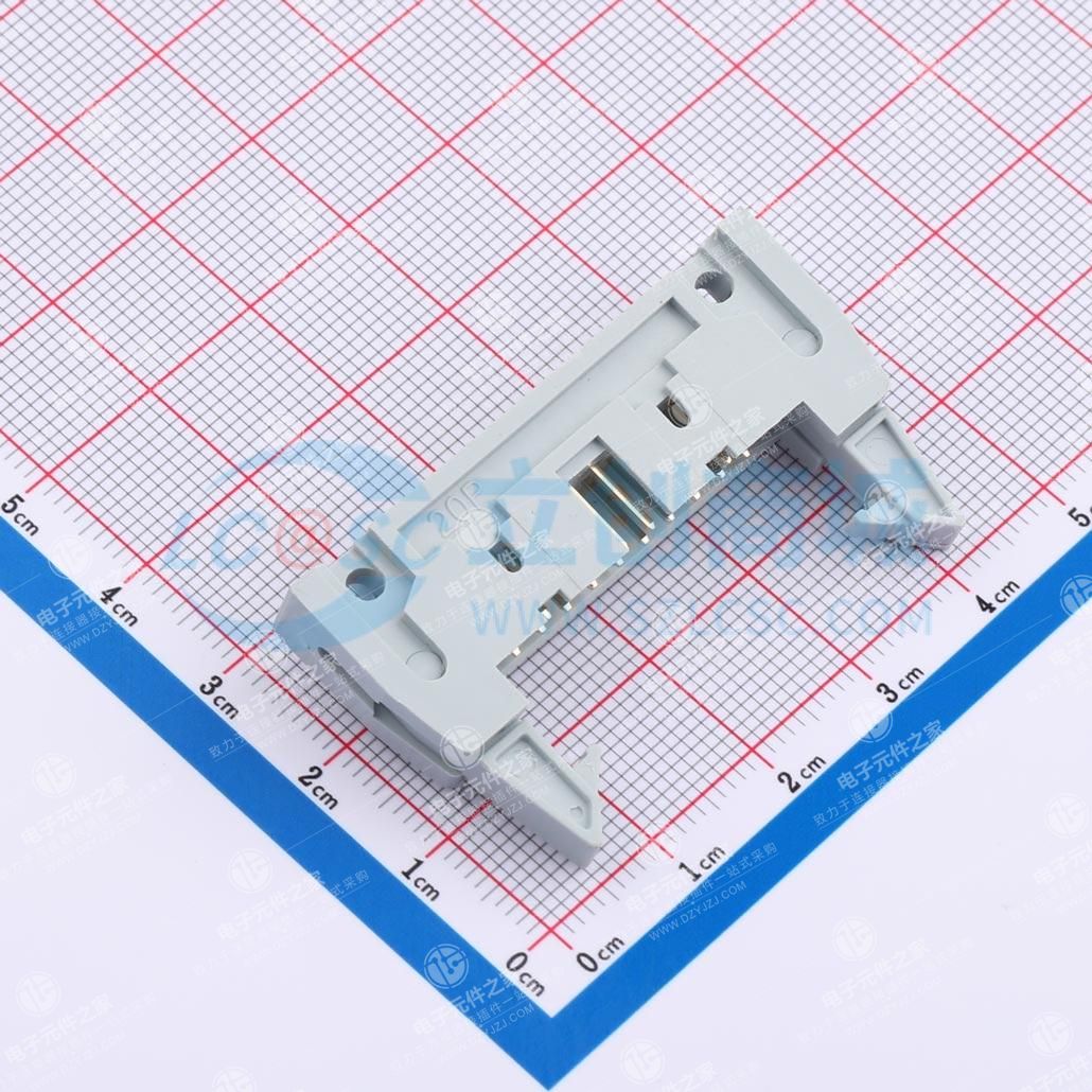 灰色 2.54mm 2x10P 排数:2 每排P数:10