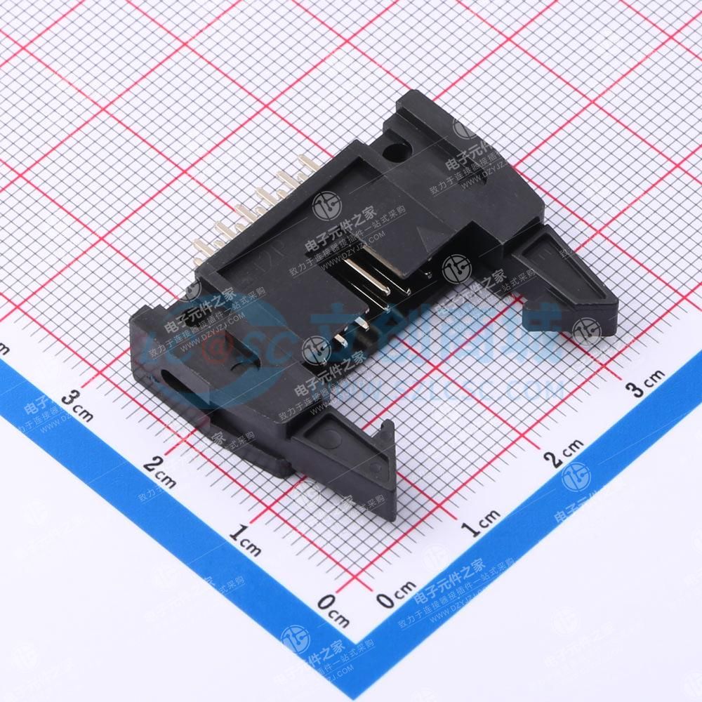 黑色 2.54mm 2x6P 排数:2 每排P数:6