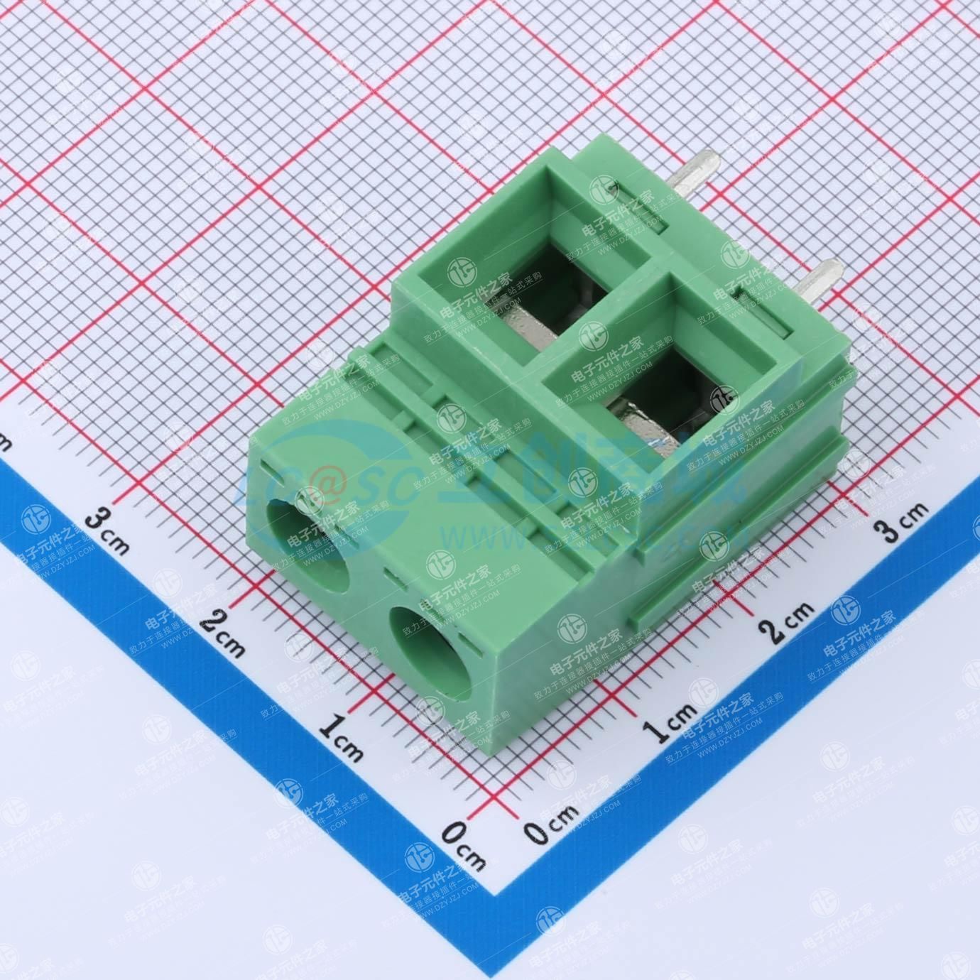 1x2P 10.16mm 直插 排数:1 每排P数:2