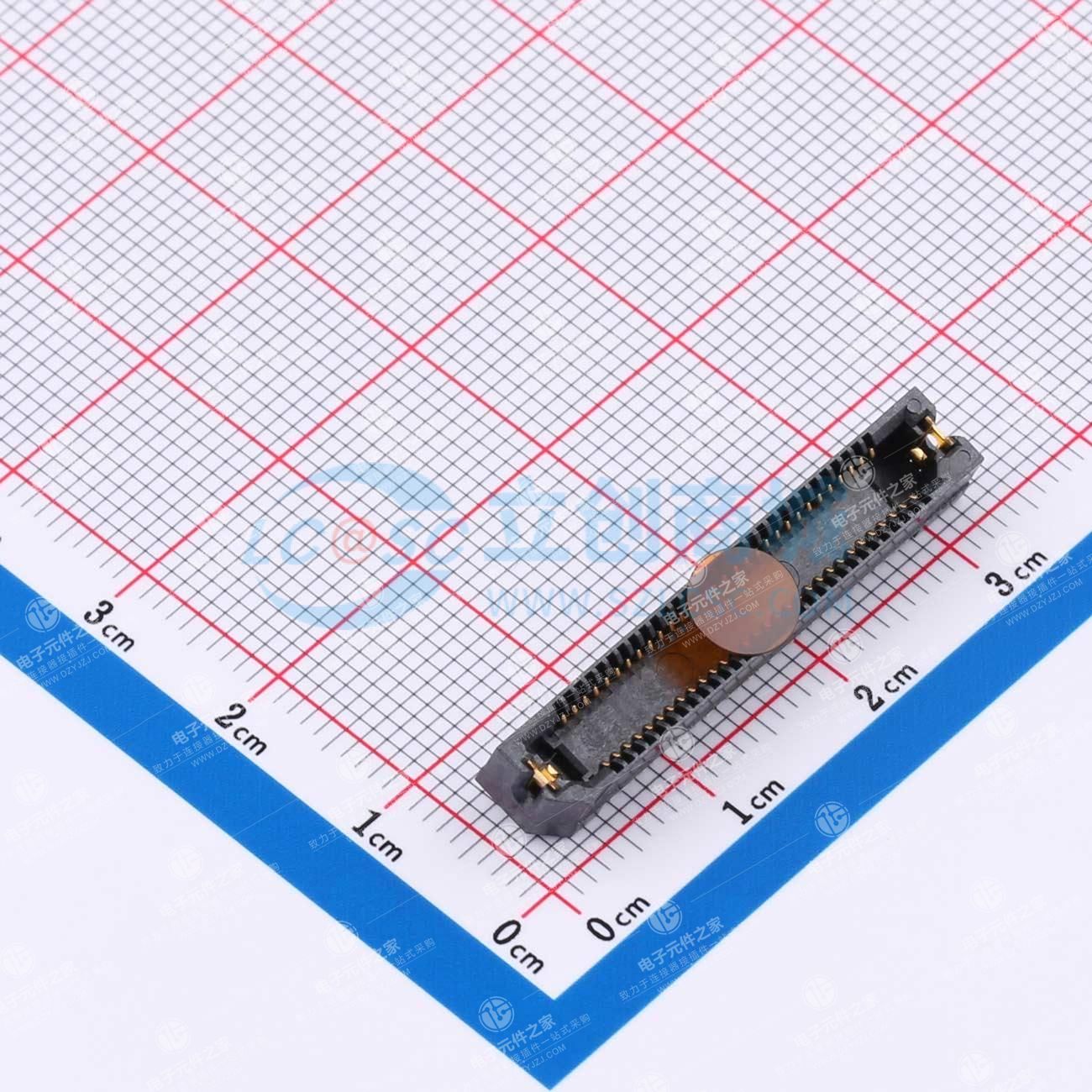 PIN:60P 间距:0.8mm 立贴