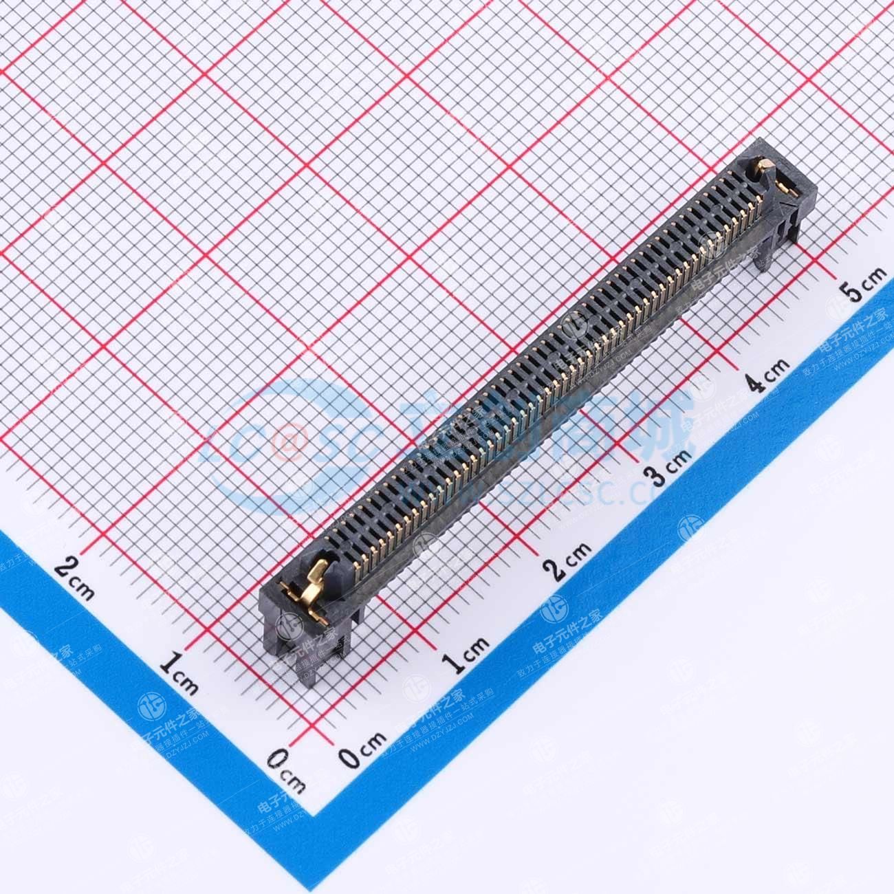 PIN:100P 间距:0.8mm 直插