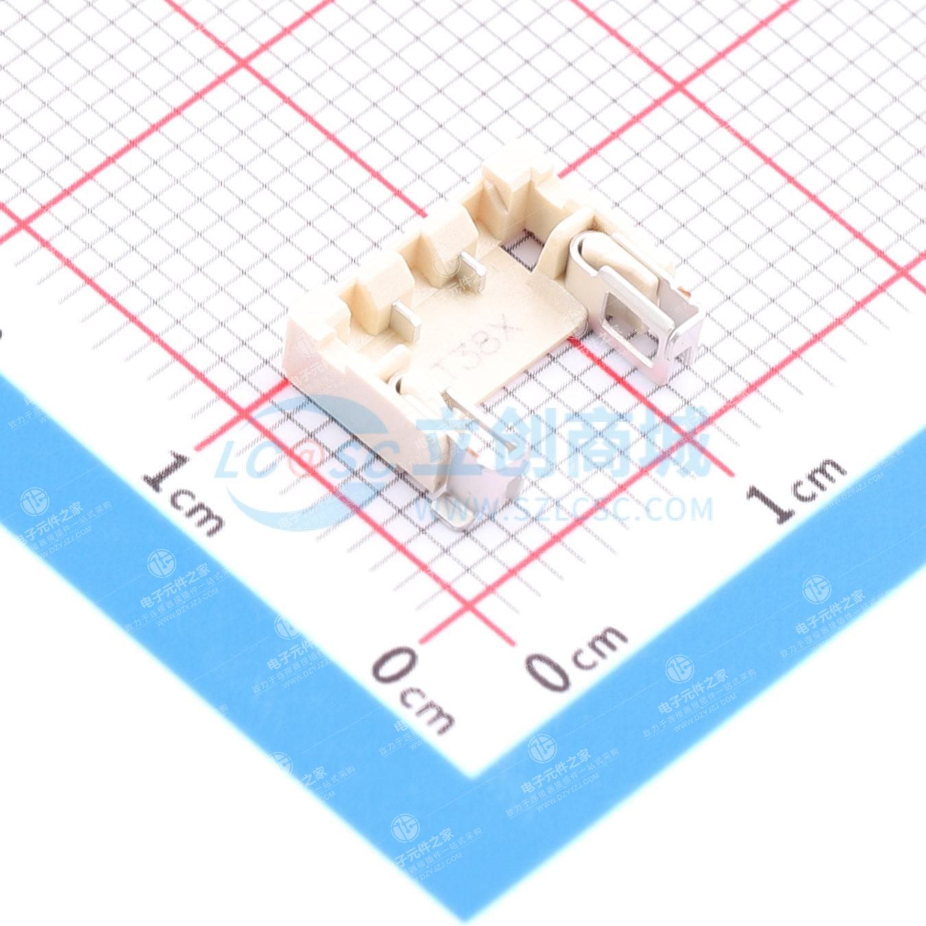1x2P 间距:3mm 卧贴