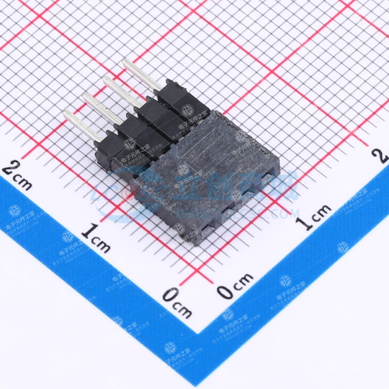 2.54 mm间距接触式升高插座