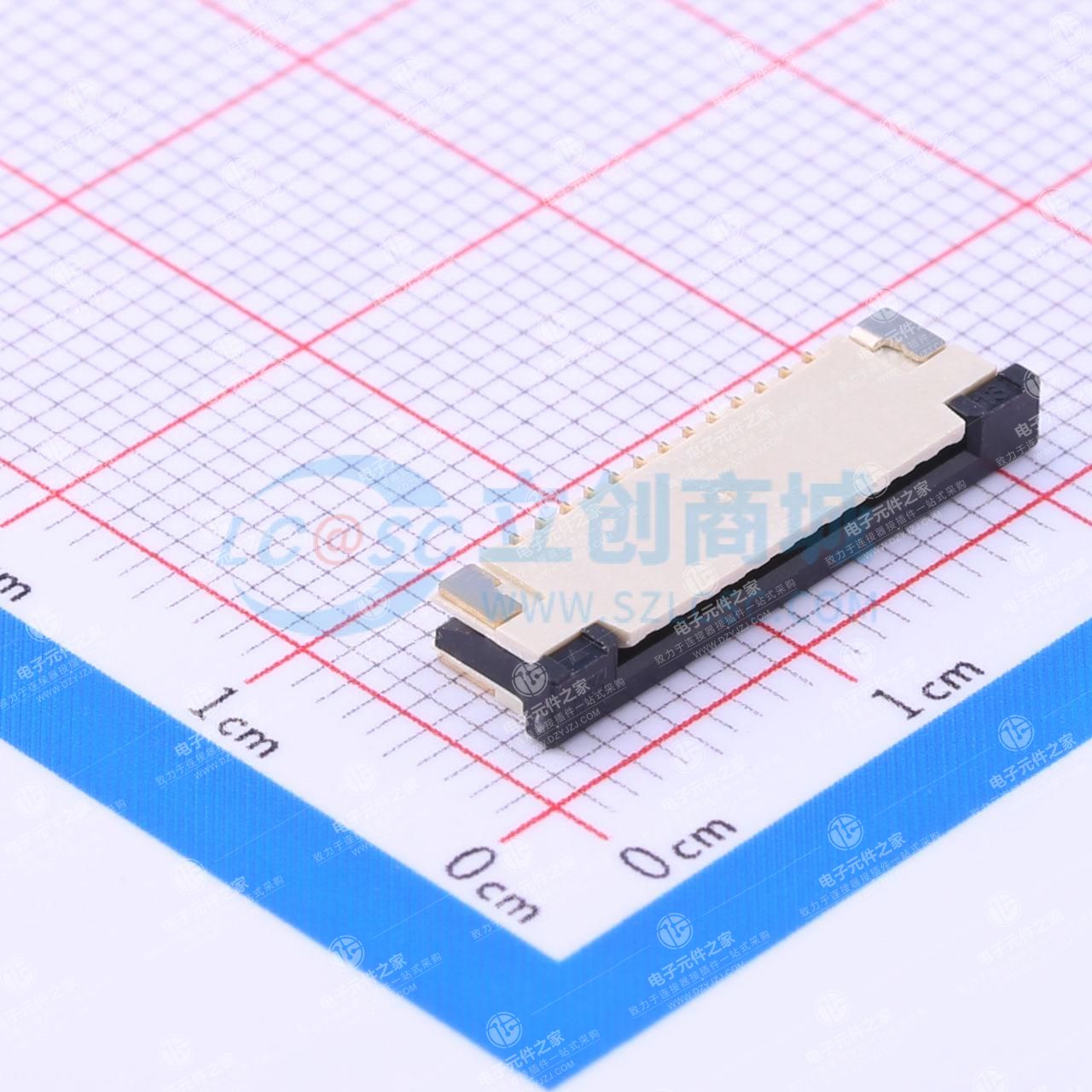间距:1mm P数:13P 抽屉式 上接