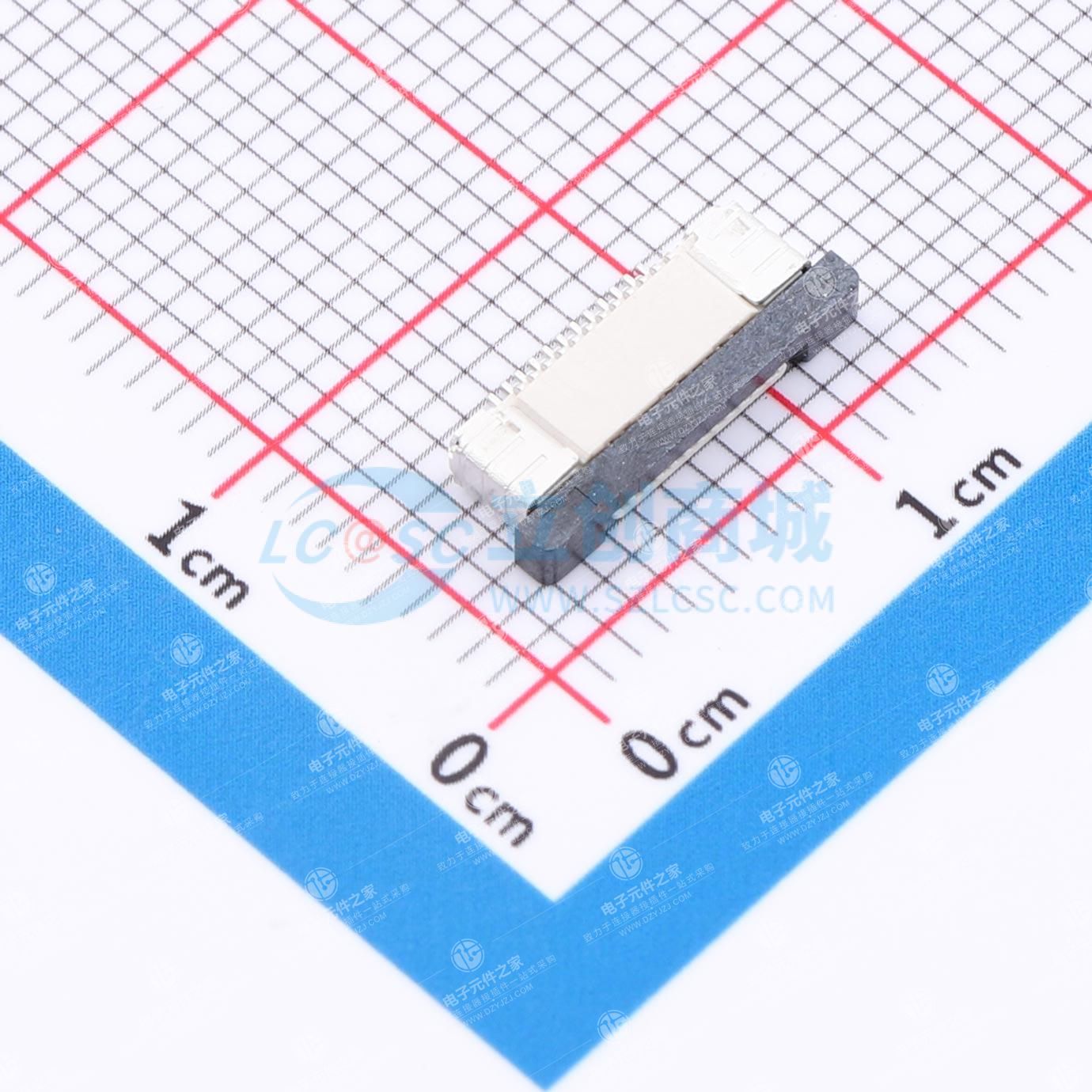 抽屉式 下接 P数:12P 间距:0.5mm