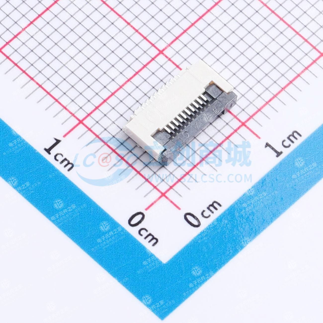 翻盖式 下接 P数:10P 间距:0.5mm
