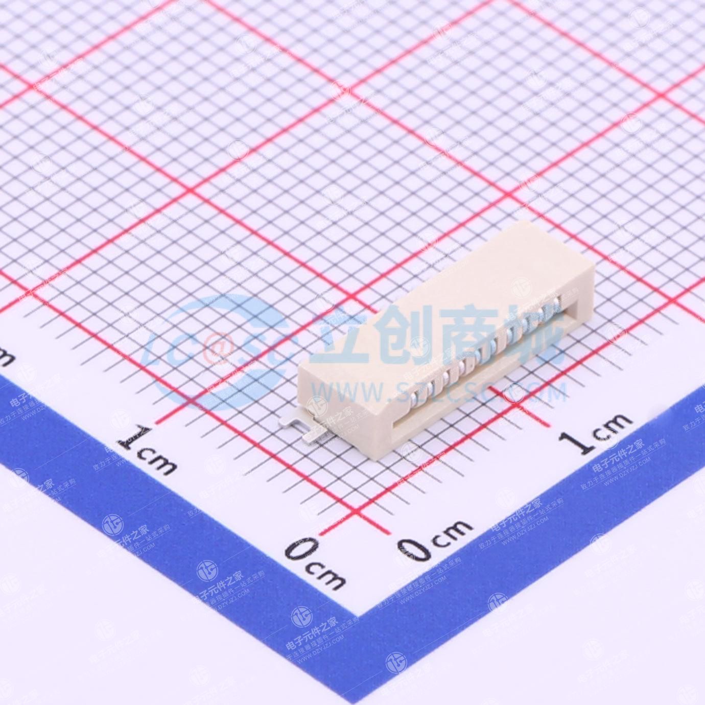 无锁 上接 P数:10P 间距:1mm
