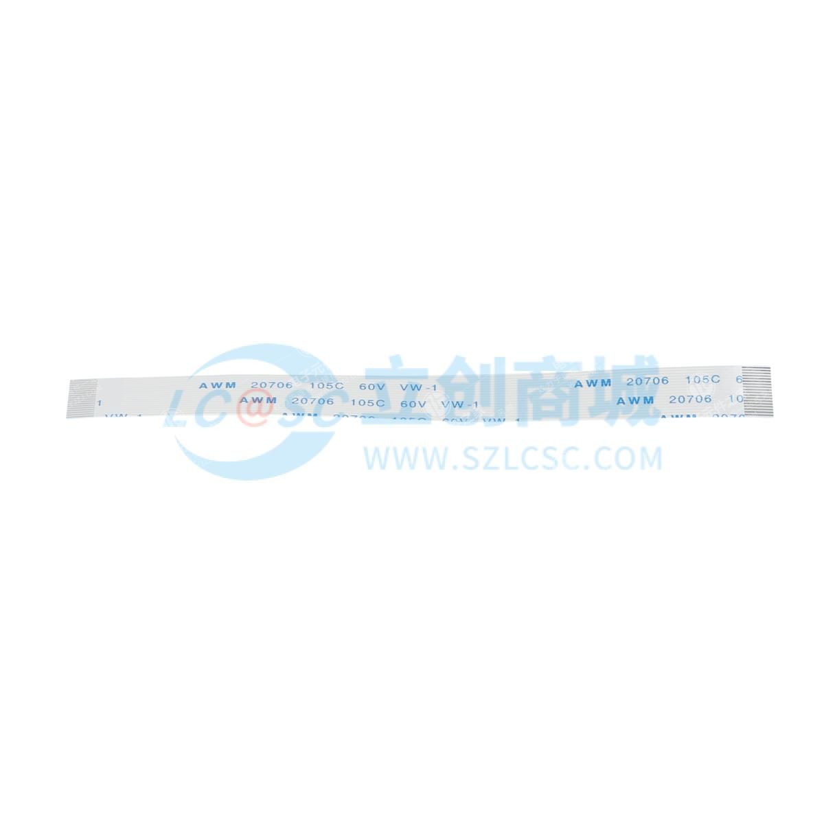 JXTCONN(聚兴泰)FFC排线 高速传输连接线 18Pin 0.5mm间距 同向 柔性扁平电缆