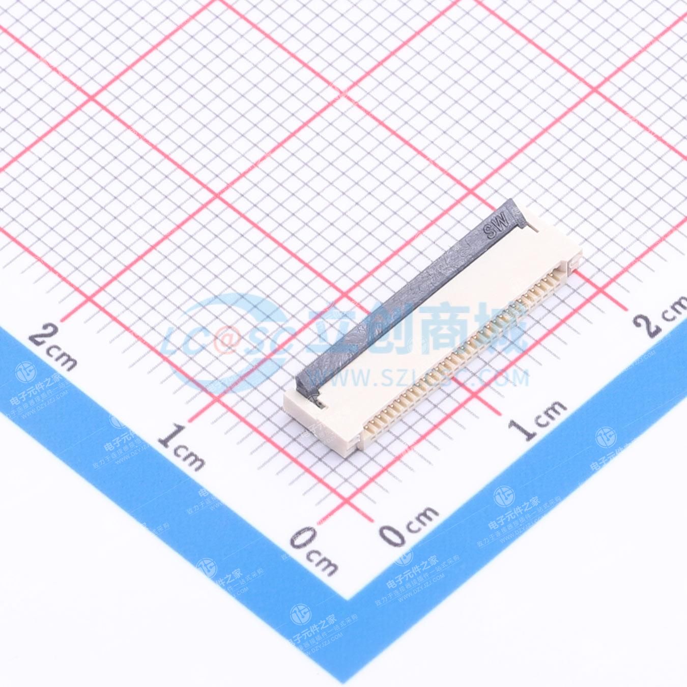 FPC 翻盖式 双侧触点/上下接 P数:30P 间距:0.5mm