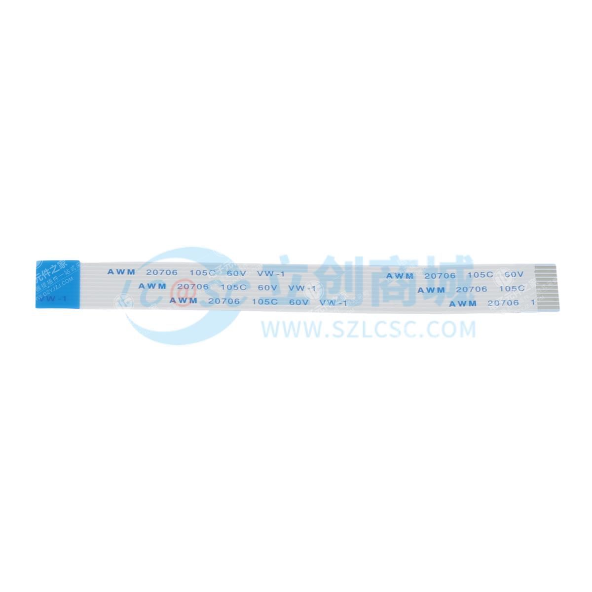 JXTCONN(聚兴泰)FFC排线 高速传输连接线 11Pin 1.0mm间距 反向 柔性扁平电缆