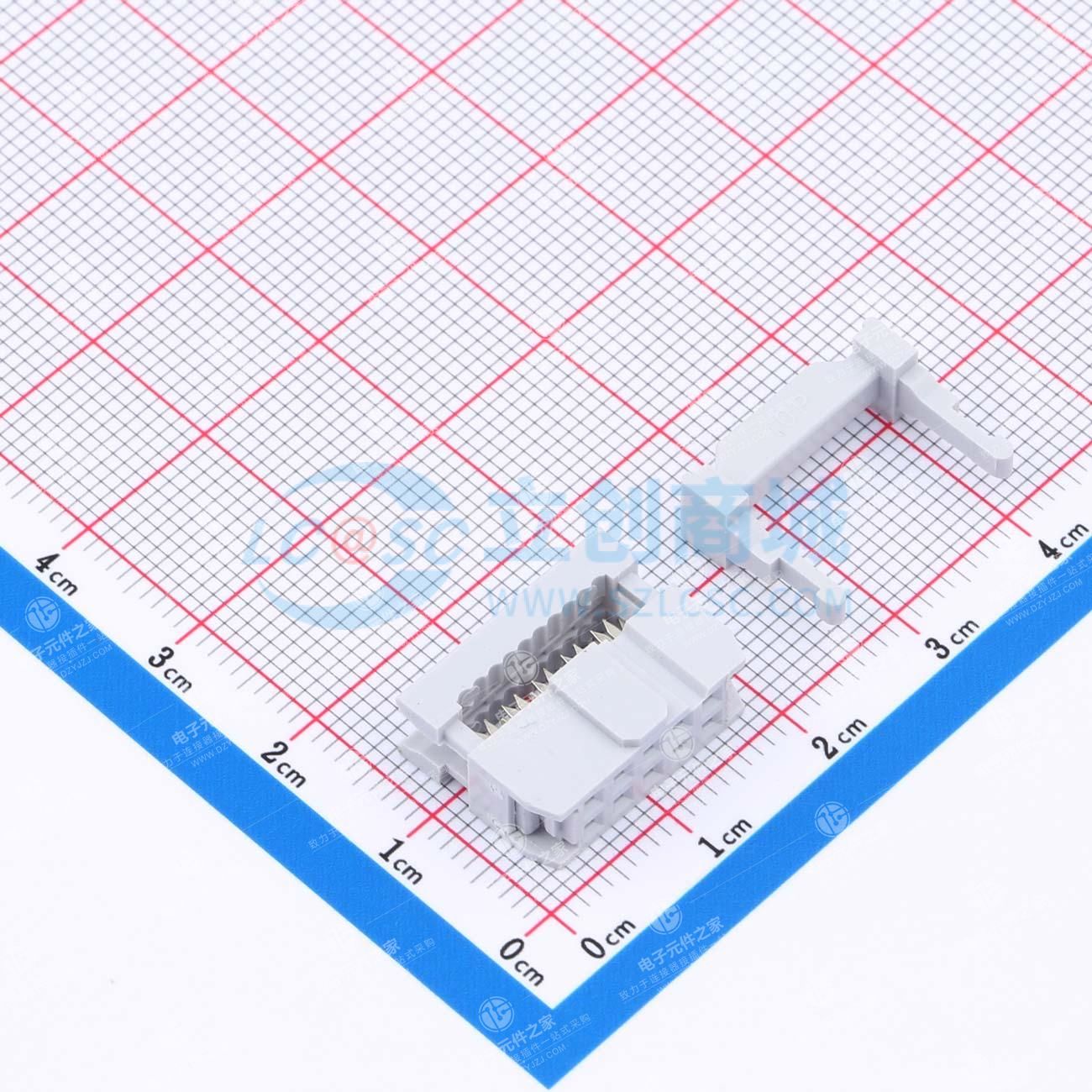 三件套 2.54mm 2x5P 排数:2 每排P数:5