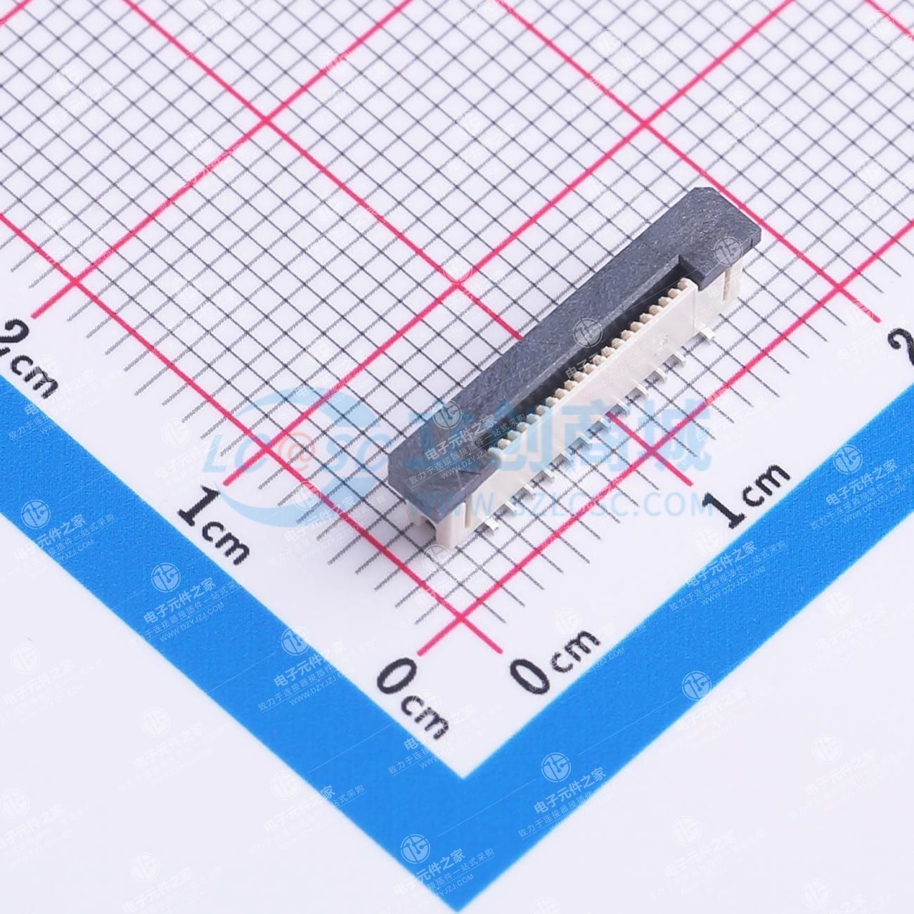 间距:0.5mm P数:20P 抽屉式 单侧触点/垂直