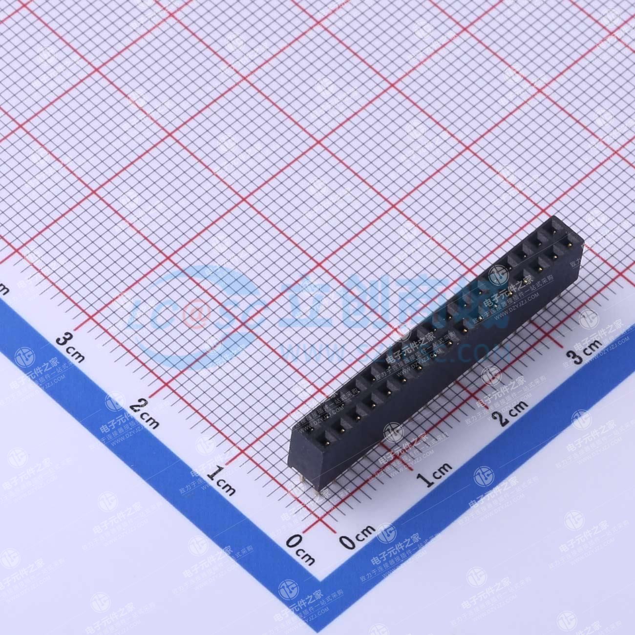 间距:2mm 2x17P 直插