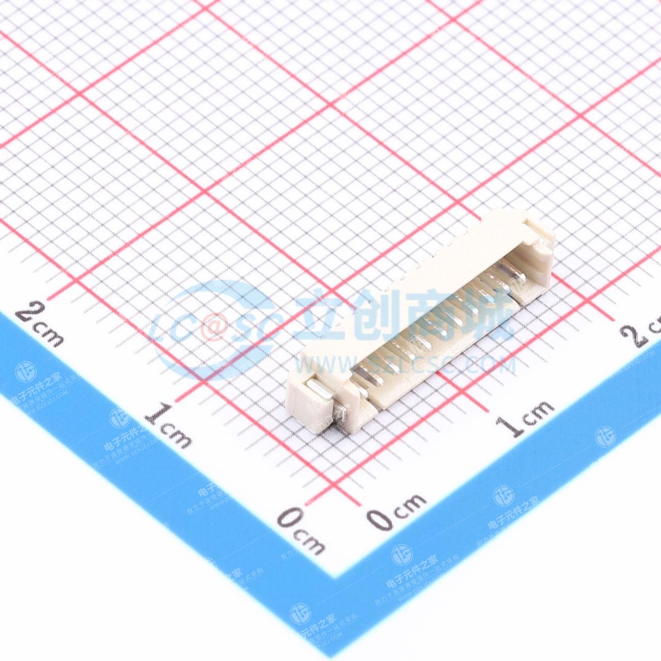 1x11P 间距:1.25mm 卧贴 系列:PicoBlade(MX 1.25)