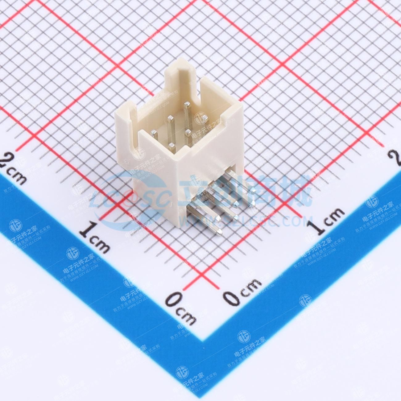 2x3P 间距:2mm 弯插