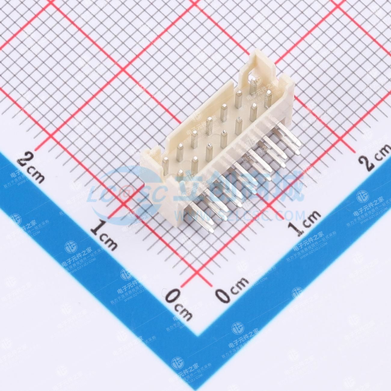 2x7P 间距:2mm 弯插
