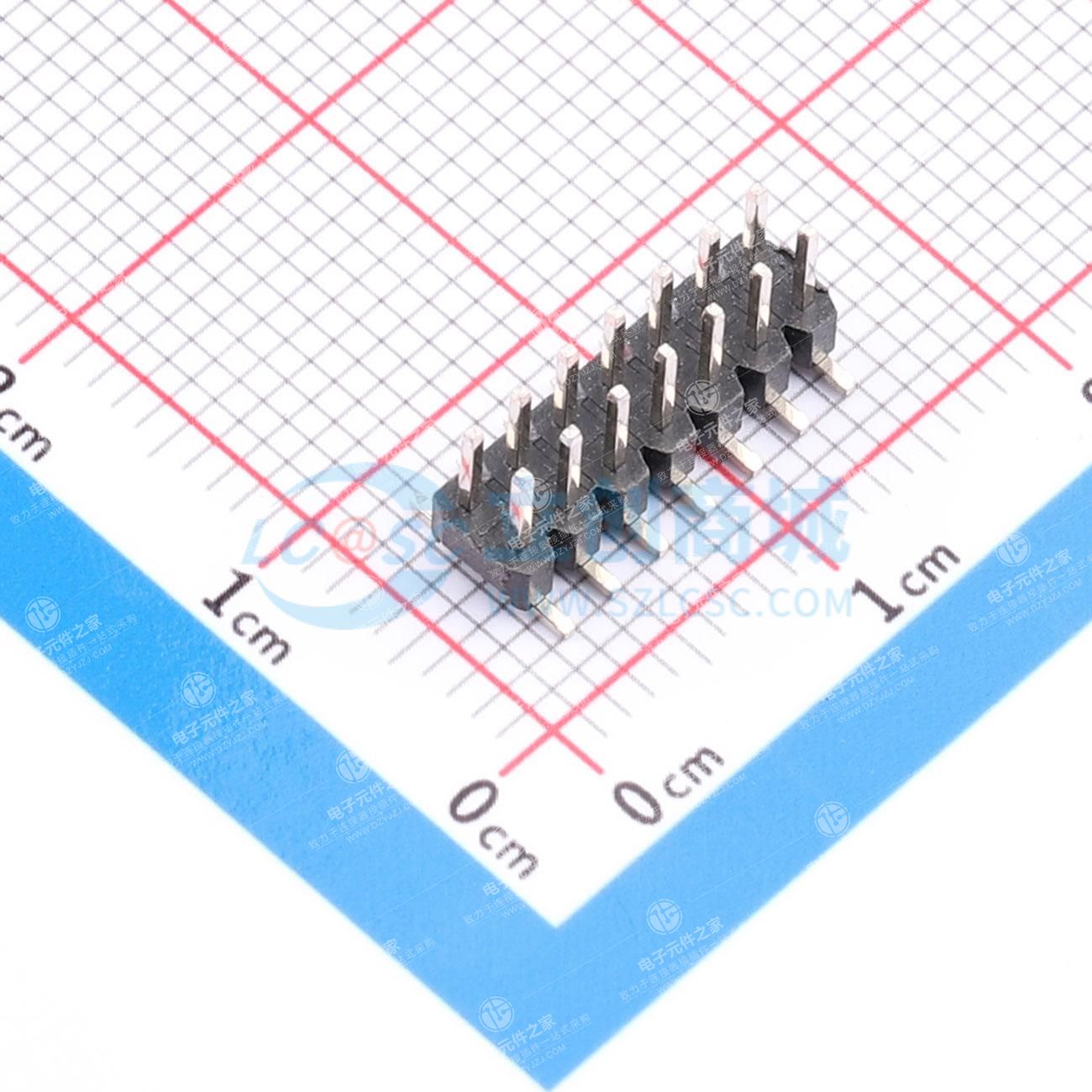 2x7P 间距:2mm 方针 立贴