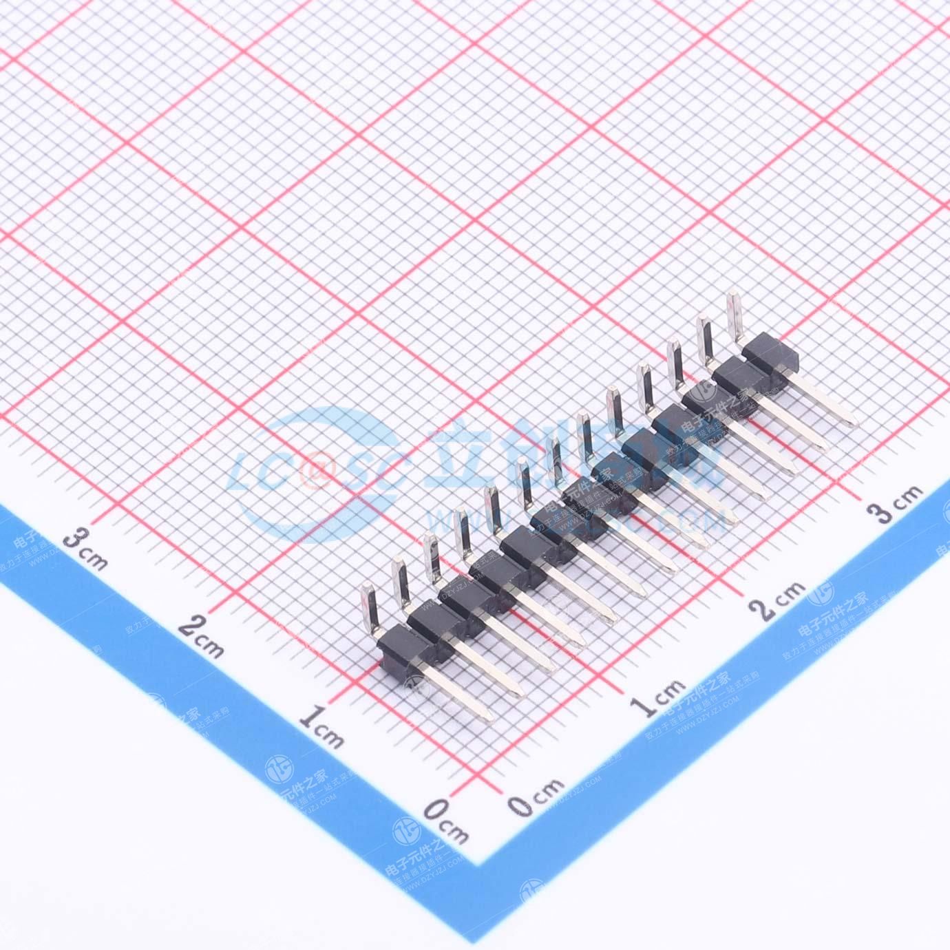 1x13P 间距:2.54mm 方针 弯插
