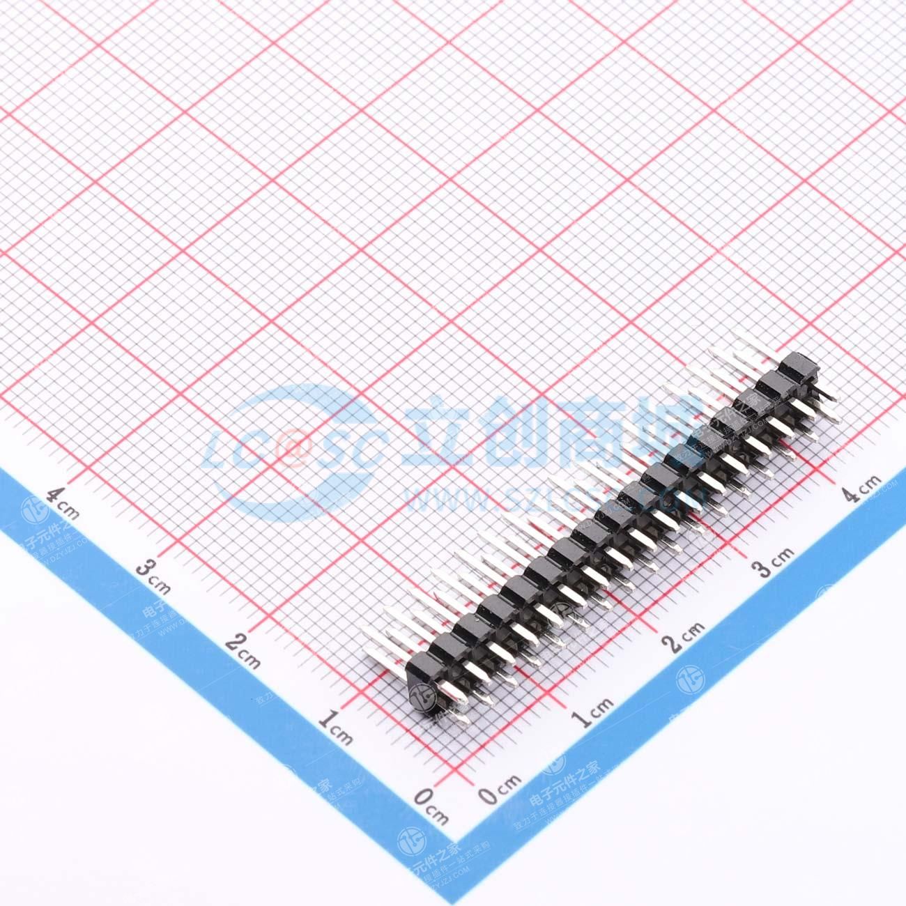 2x17P 间距:2.54mm 方针 直插