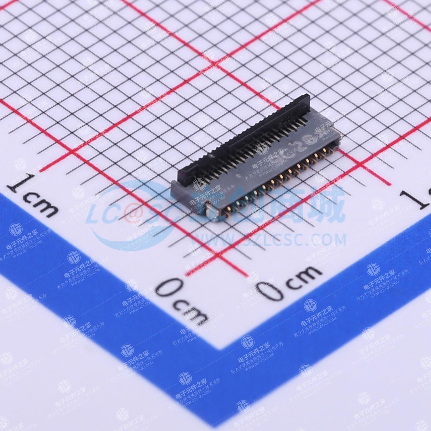 间距:0.3mm P数:25P 翻盖式 双侧触点/上下接