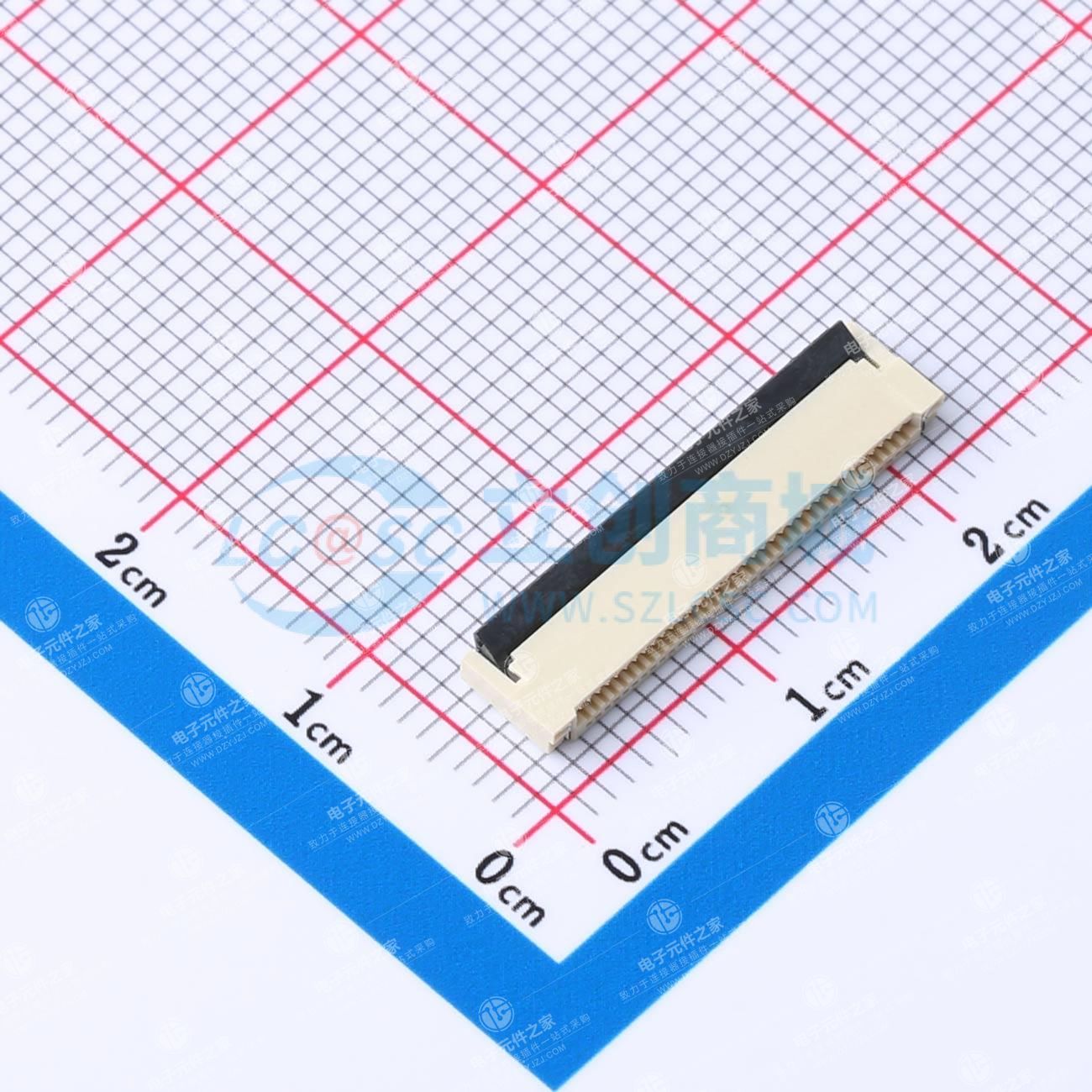 翻盖式 双侧触点/上下接 P数:36P 间距:0.5mm