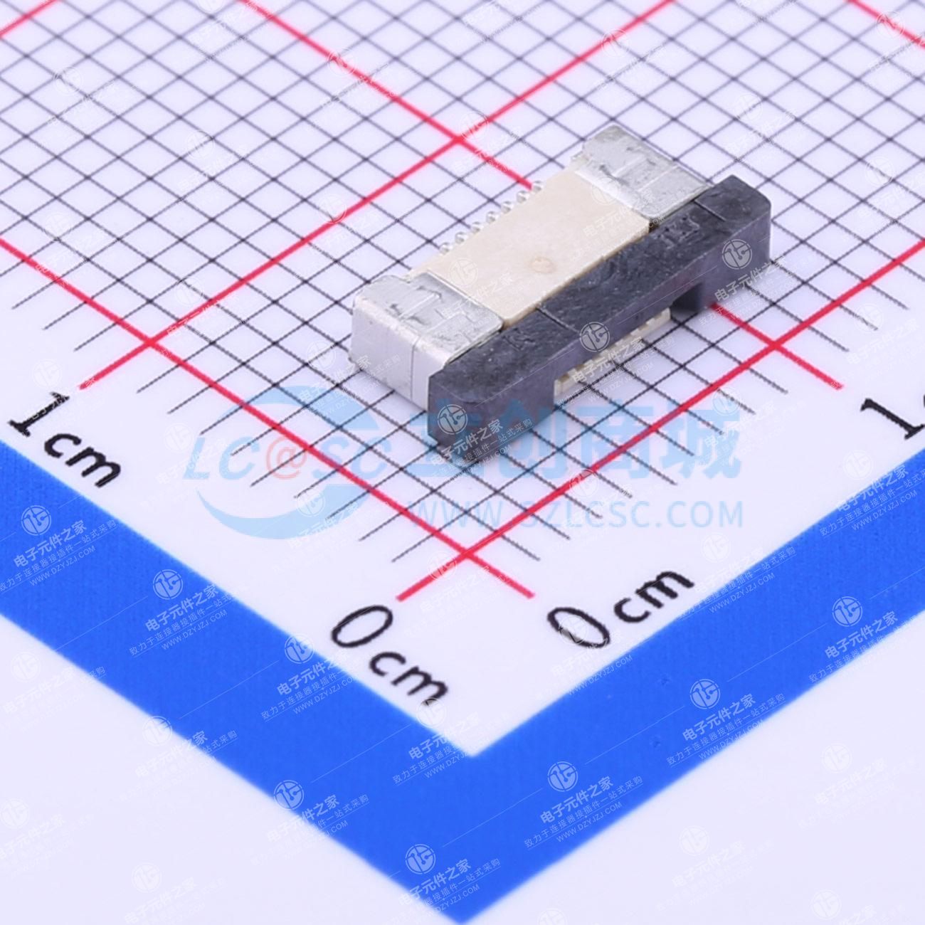 FPC 0.5mm间距 7P H2.0mm 抽拉式 下接