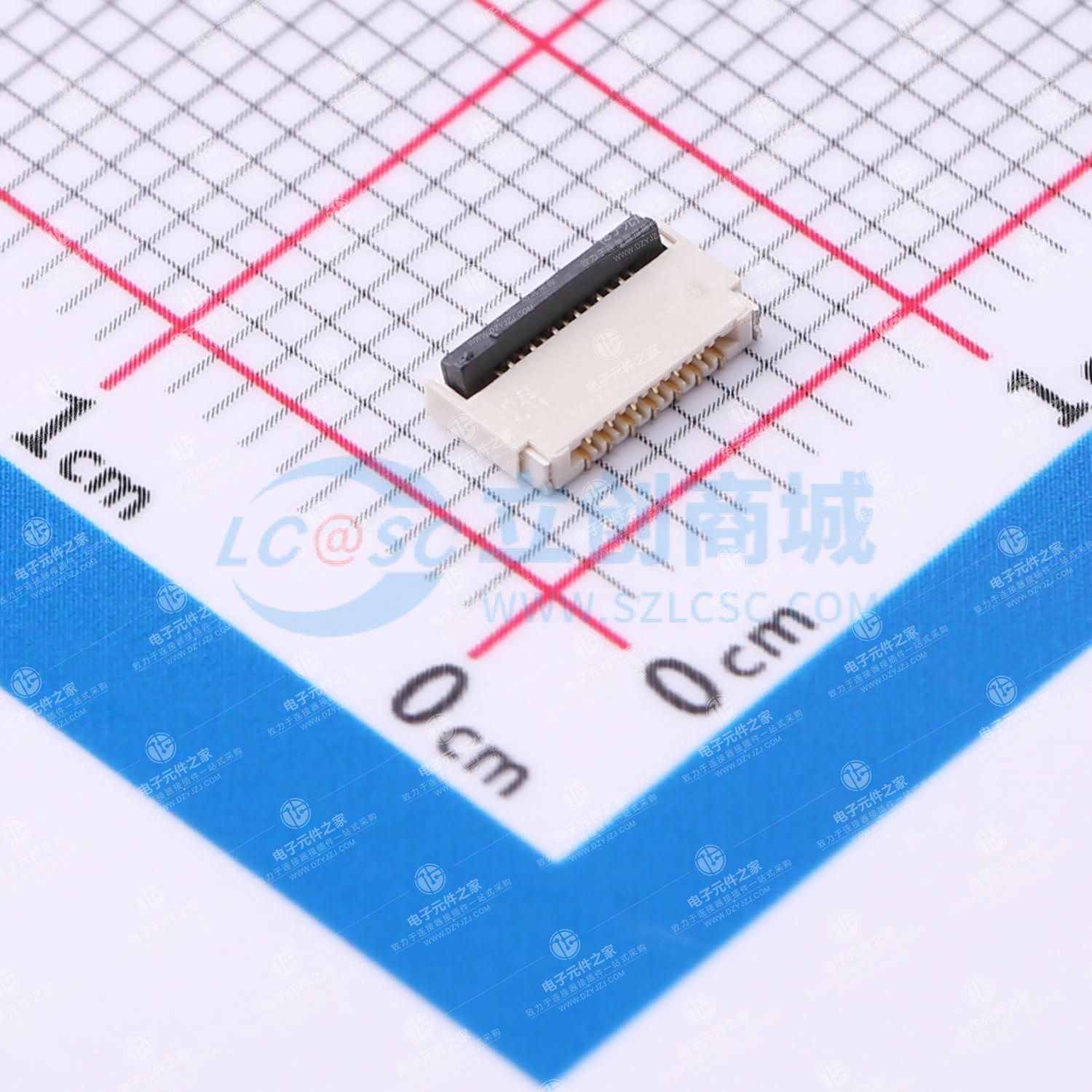 翻盖式 双侧触点/上下接 P数:13P 间距:0.3mm