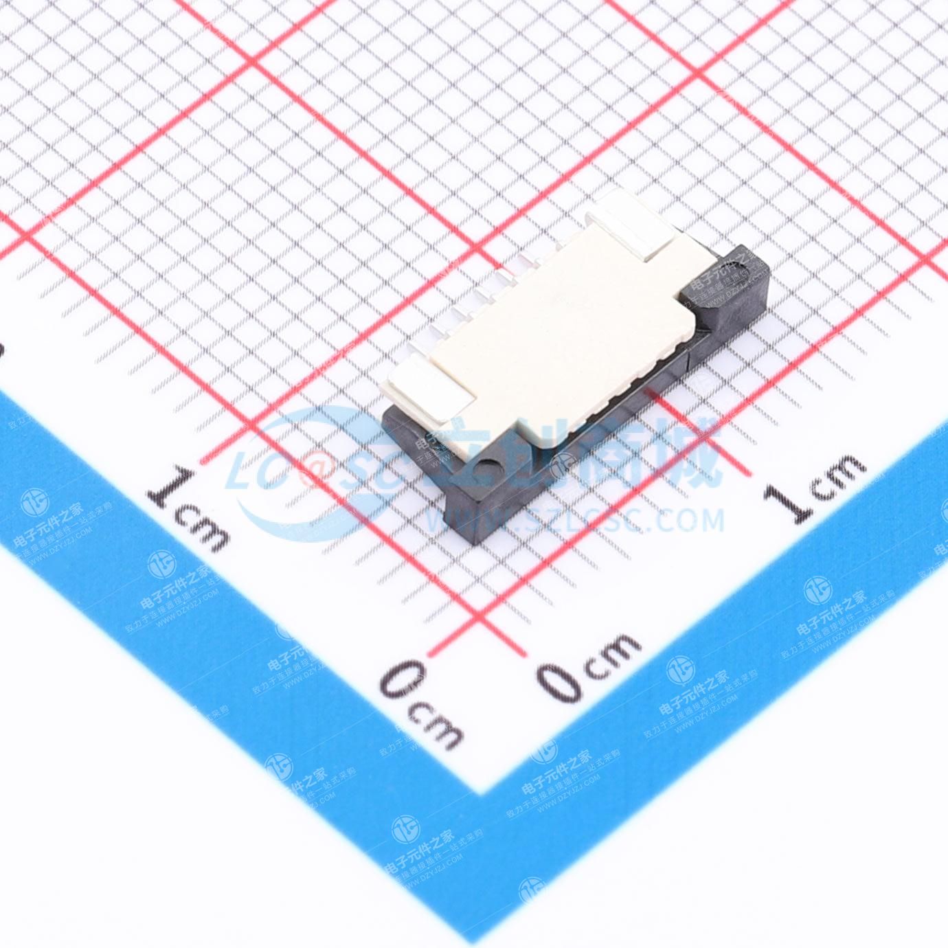 抽屉式 双侧触点/上下接 P数:6P 间距:1mm