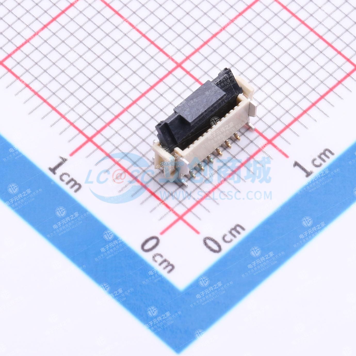 翻盖式 单侧触点/垂直 P数:12P 间距:0.5mm