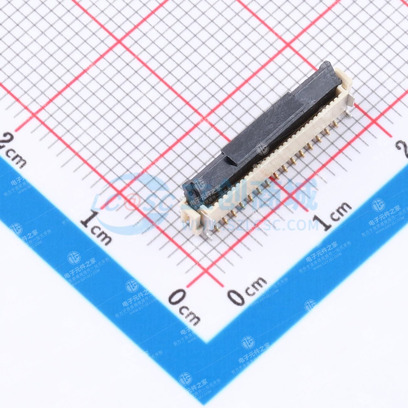 翻盖式 单侧触点/垂直 P数:30P 间距:0.5mm